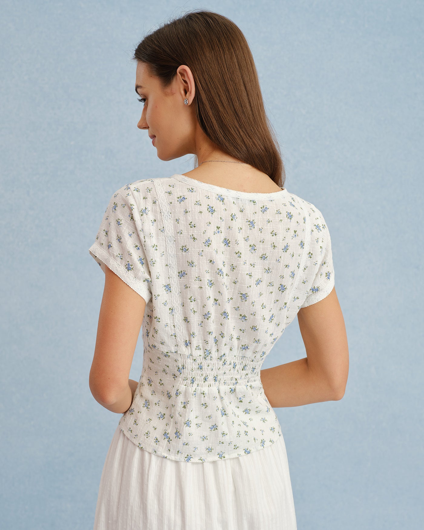 Women's Woven Cotton Top Tops - RIHOAS
