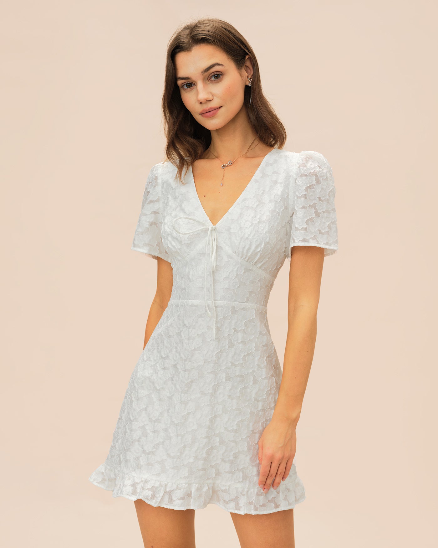 Women's Woven Nylon Mini Dress Dresses - RIHOAS