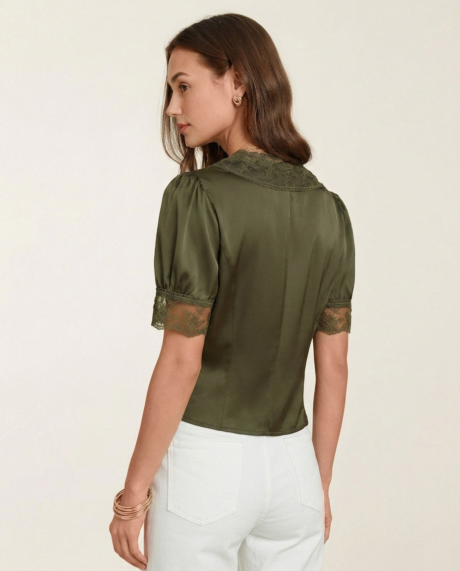 Women's Woven Polyester Blouses Tops - RIHOAS