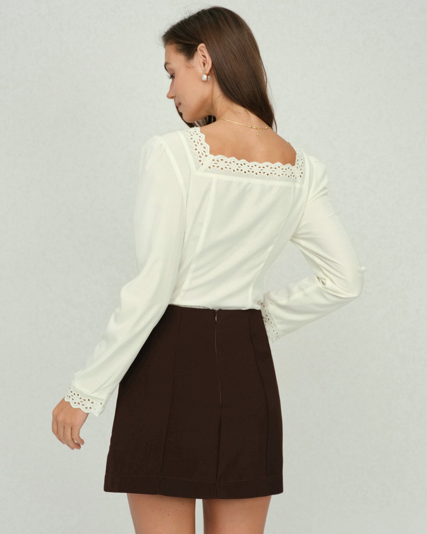 Women's Woven Polyester Blouses Tops - RIHOAS