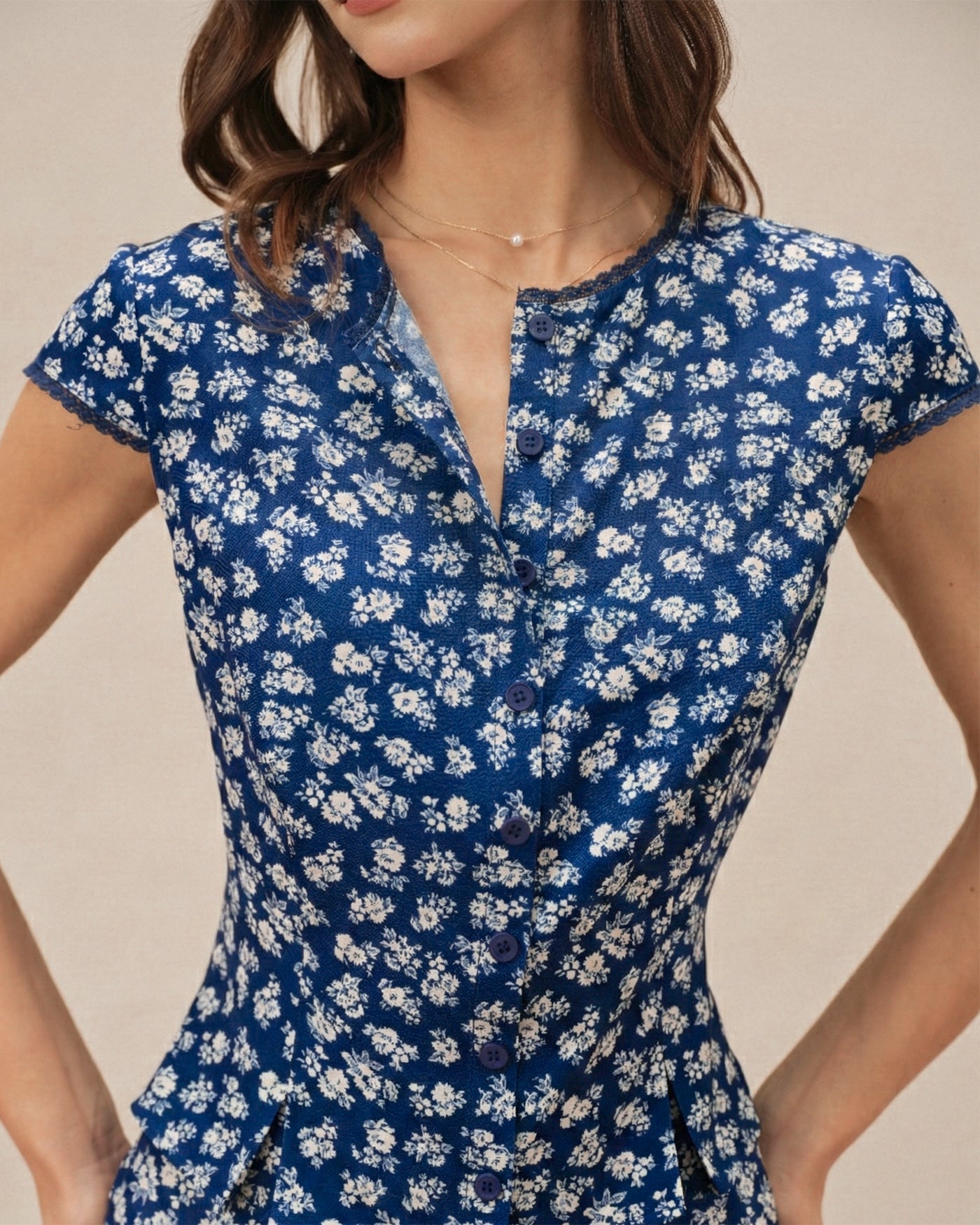 Women's Woven Polyester Blouses Tops - RIHOAS