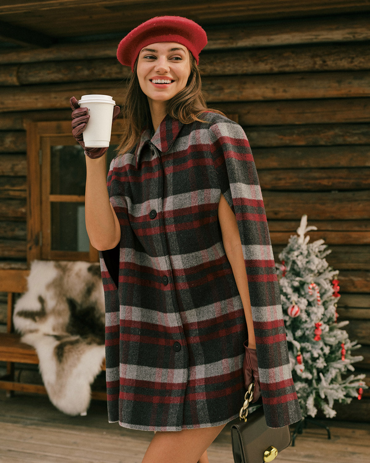 Women's Woven Polyester Coat Outerwear - RIHOAS