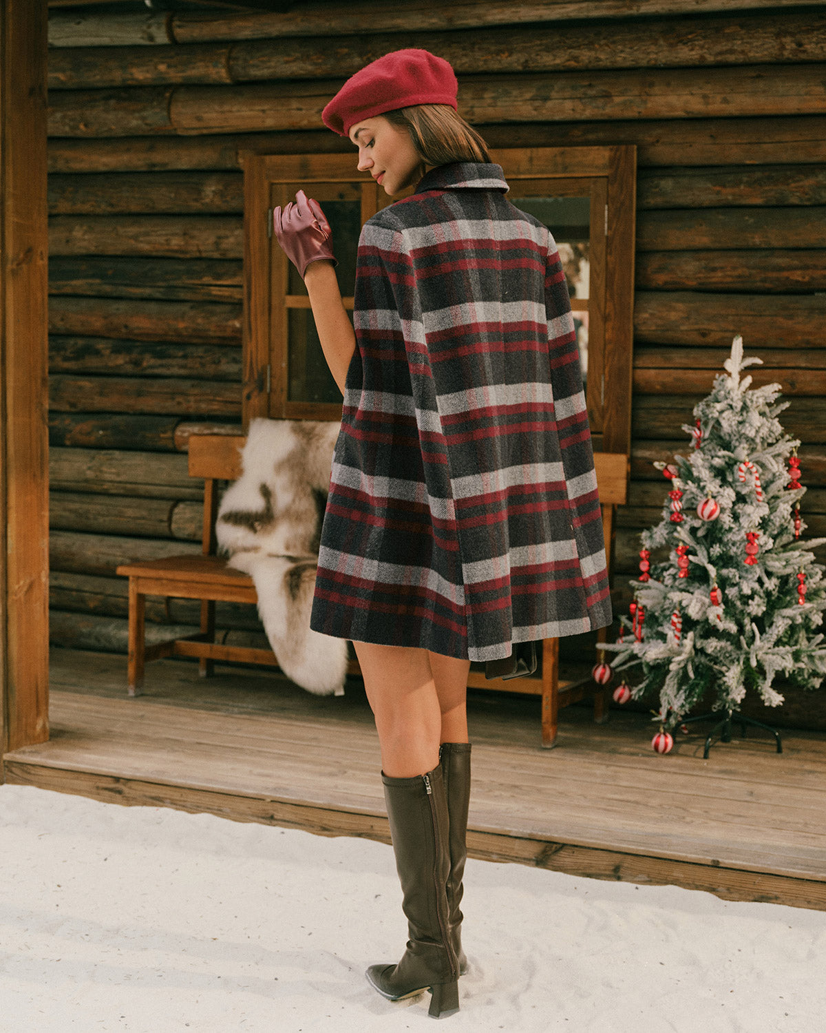 Women's Woven Polyester Coat Outerwear - RIHOAS