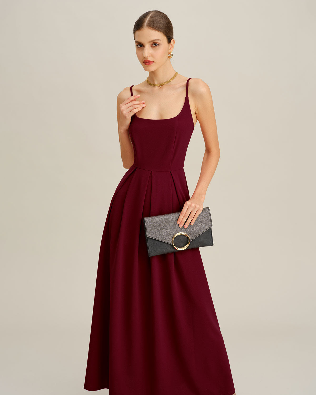 Women's Woven Polyester Maxi Dress Dresses - RIHOAS