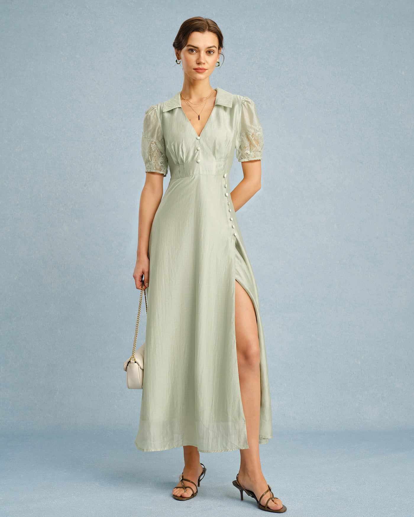 Women's Woven Polyester Maxi Dress Dresses - RIHOAS