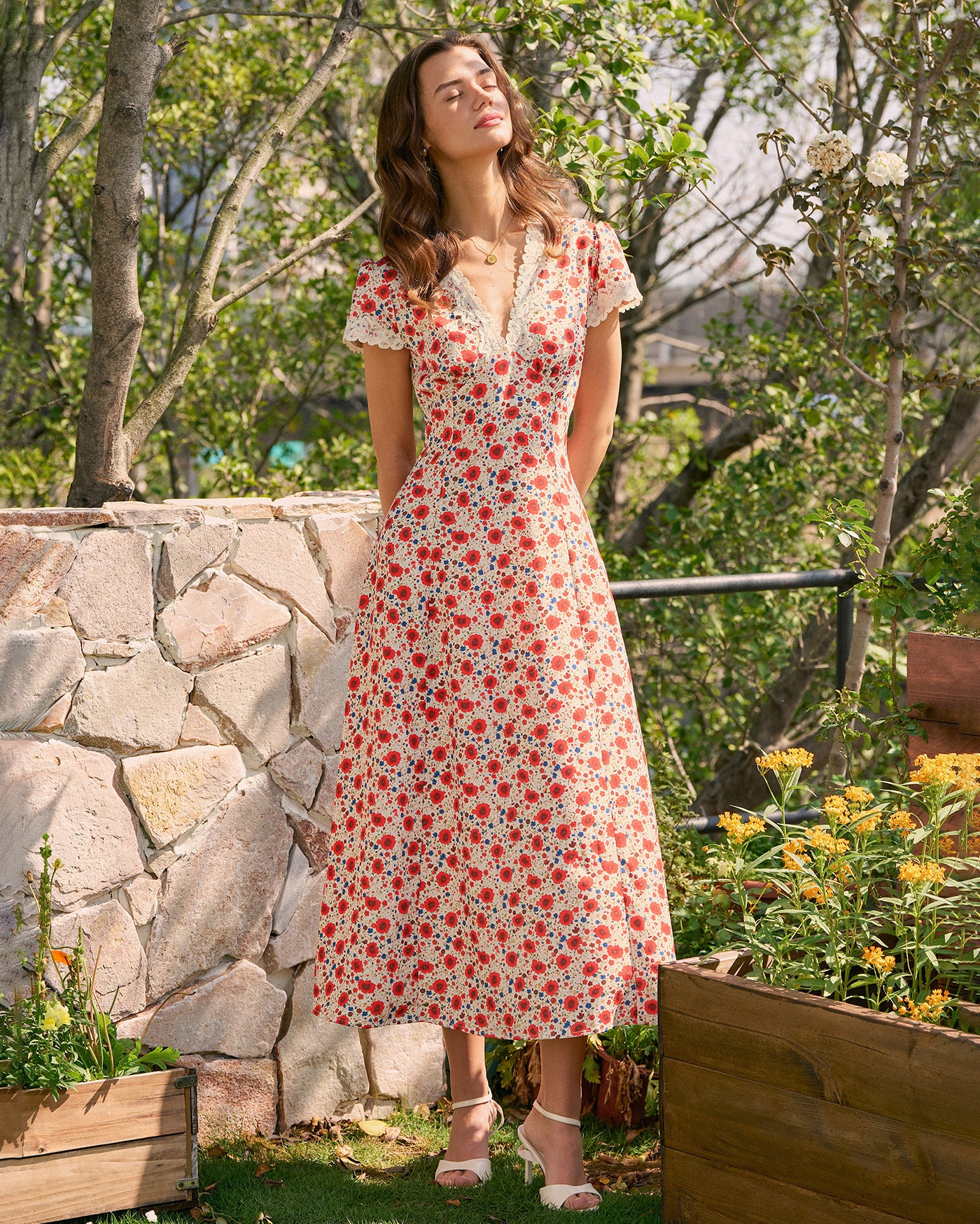 Women's Woven Polyester Maxi Dress Dresses - RIHOAS