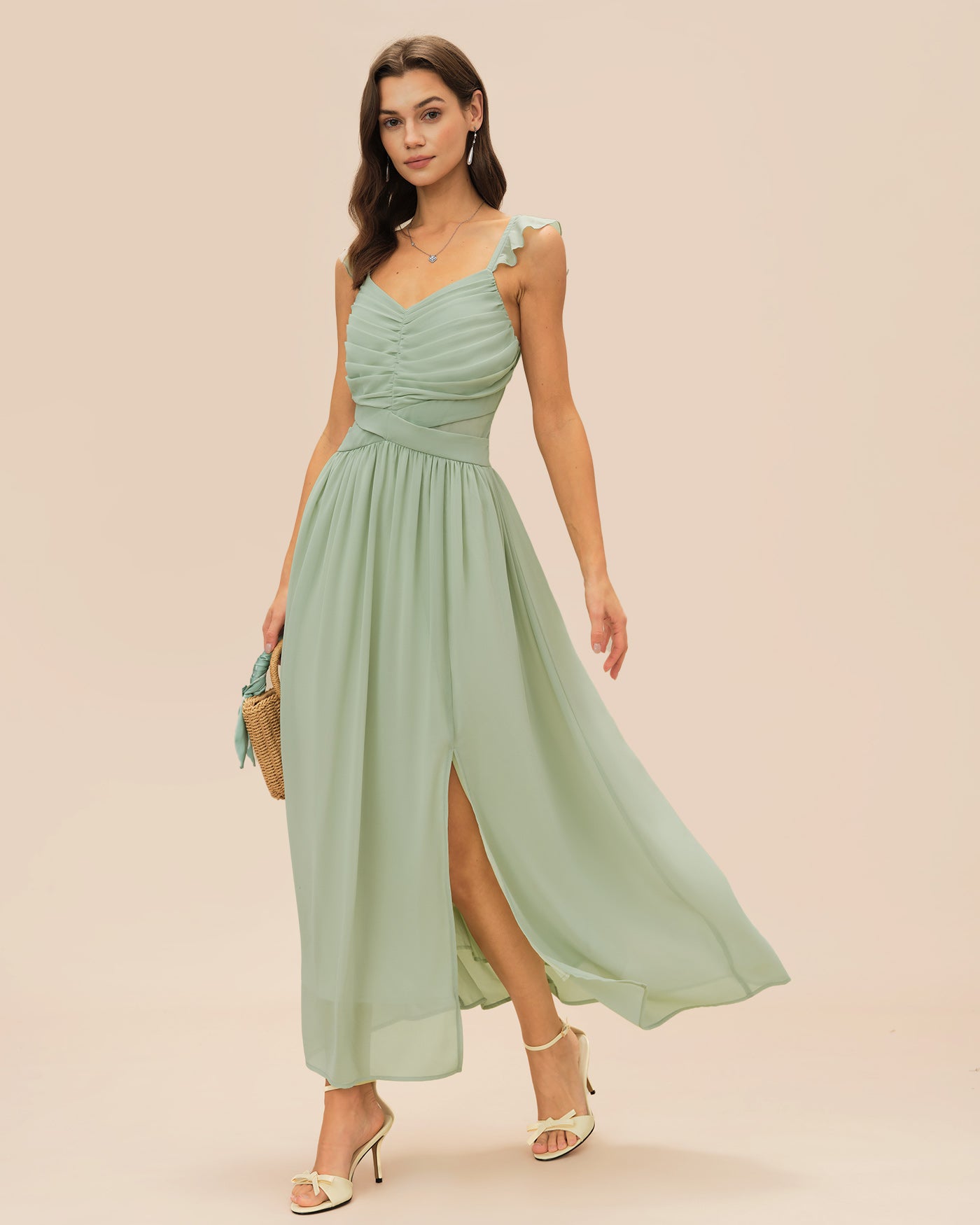 Women's Woven Polyester Maxi Dress Dresses - RIHOAS