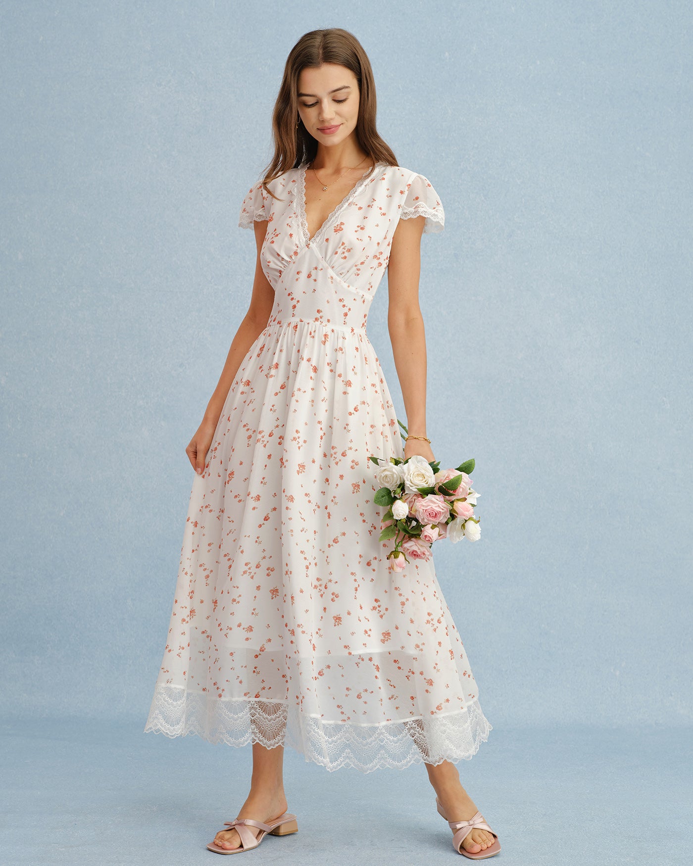 Women's Woven Polyester Maxi Dress Dresses - RIHOAS