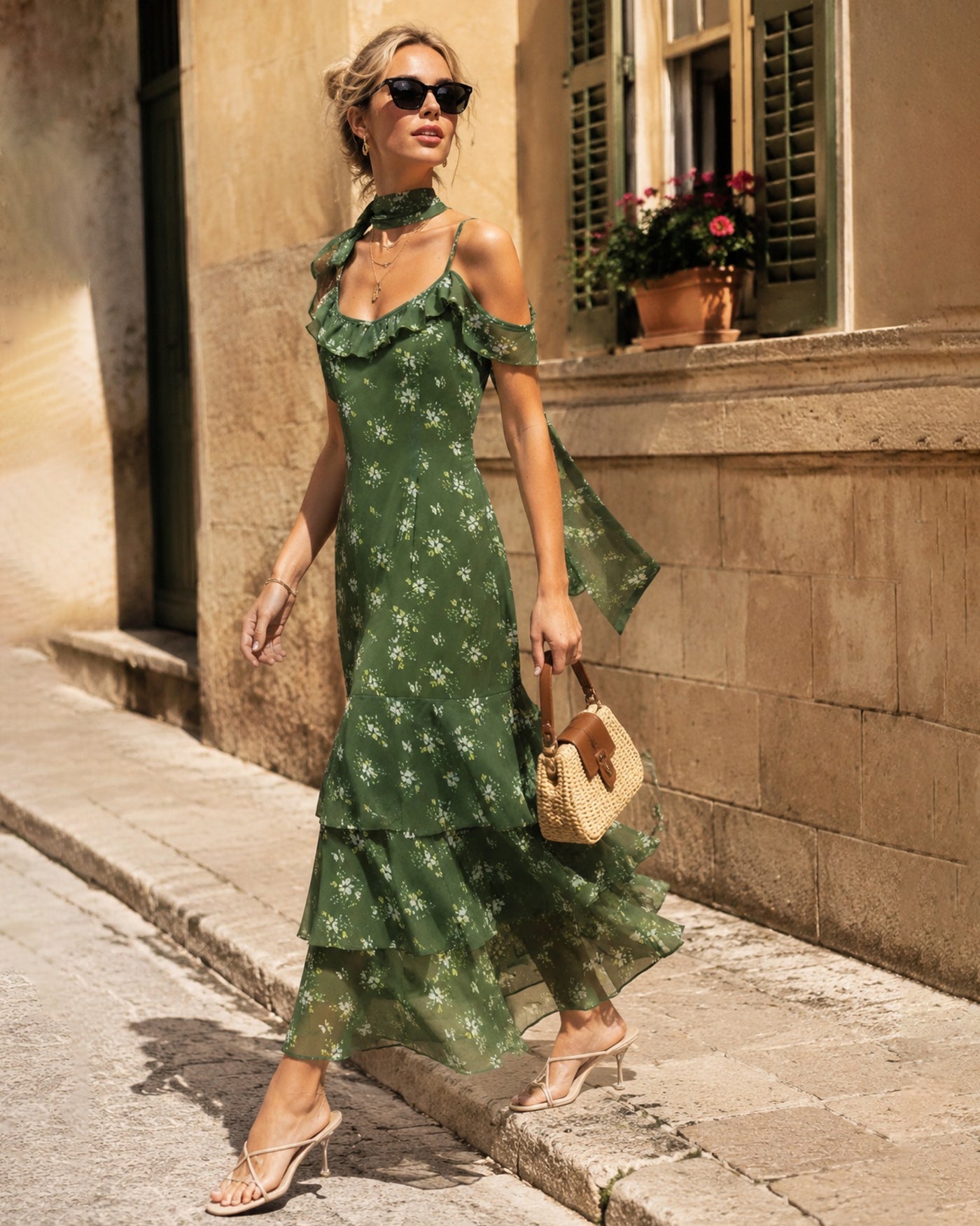 Women's Woven Polyester Maxi Dress Dresses - RIHOAS