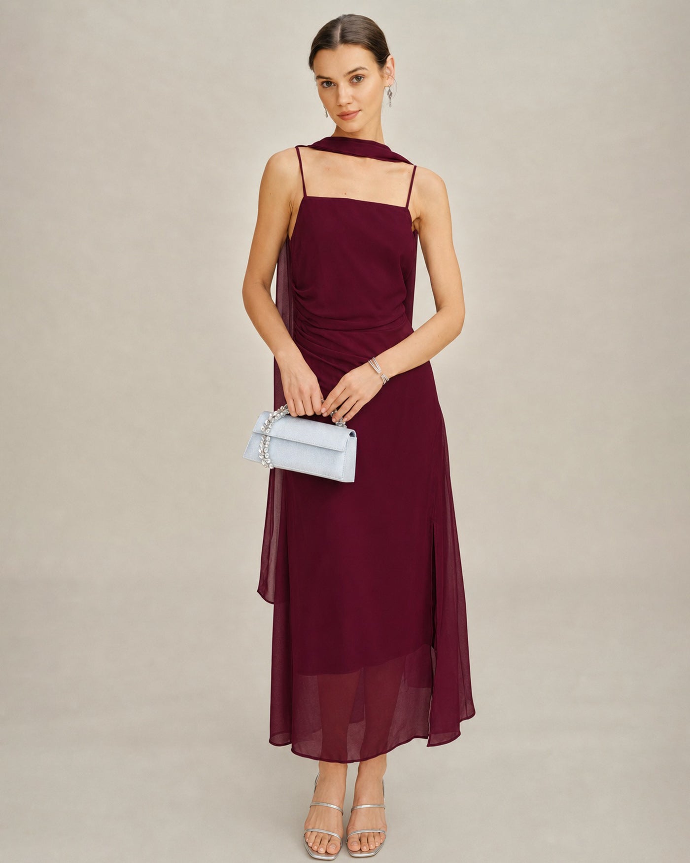 Women's Woven Polyester Maxi Dress Dresses - RIHOAS