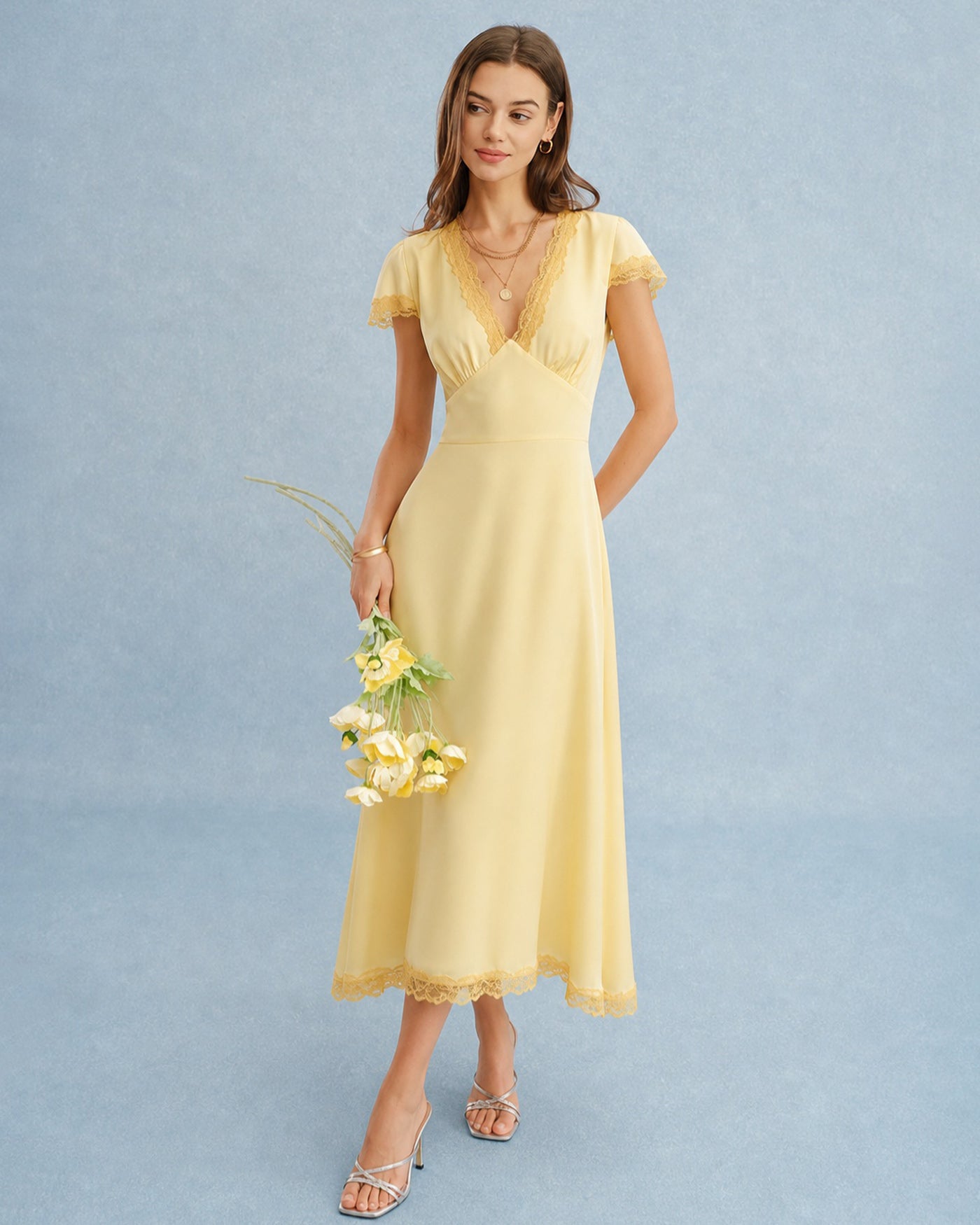 Women's Woven Polyester Maxi Dress Dresses - RIHOAS