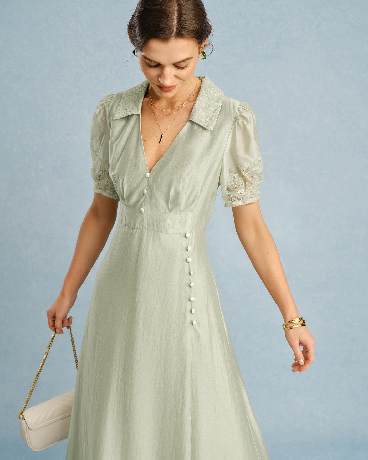 Women's Woven Polyester Maxi Dress Dresses - RIHOAS