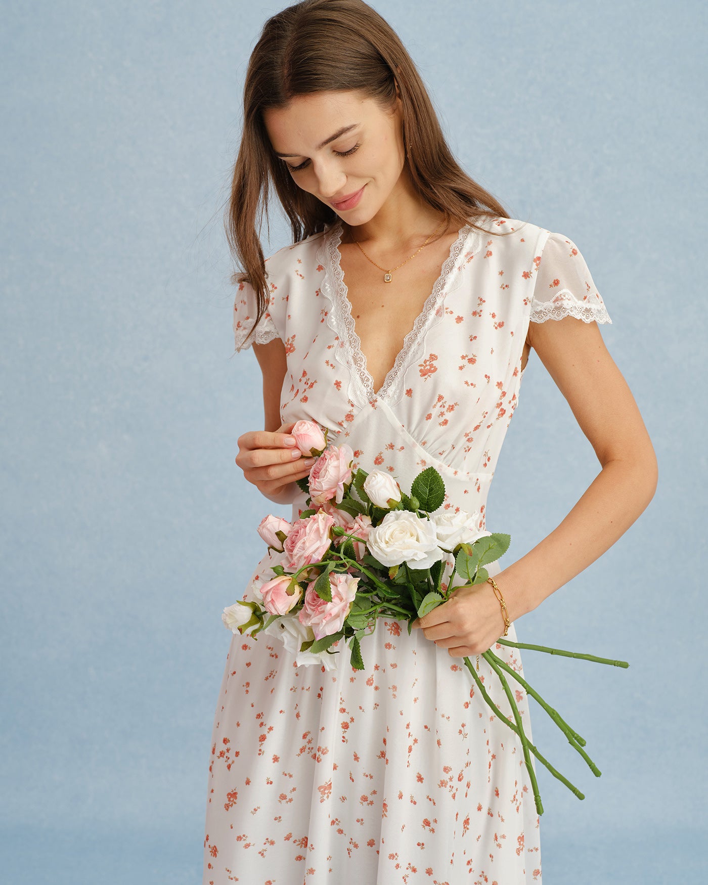 Women's Woven Polyester Maxi Dress Dresses - RIHOAS