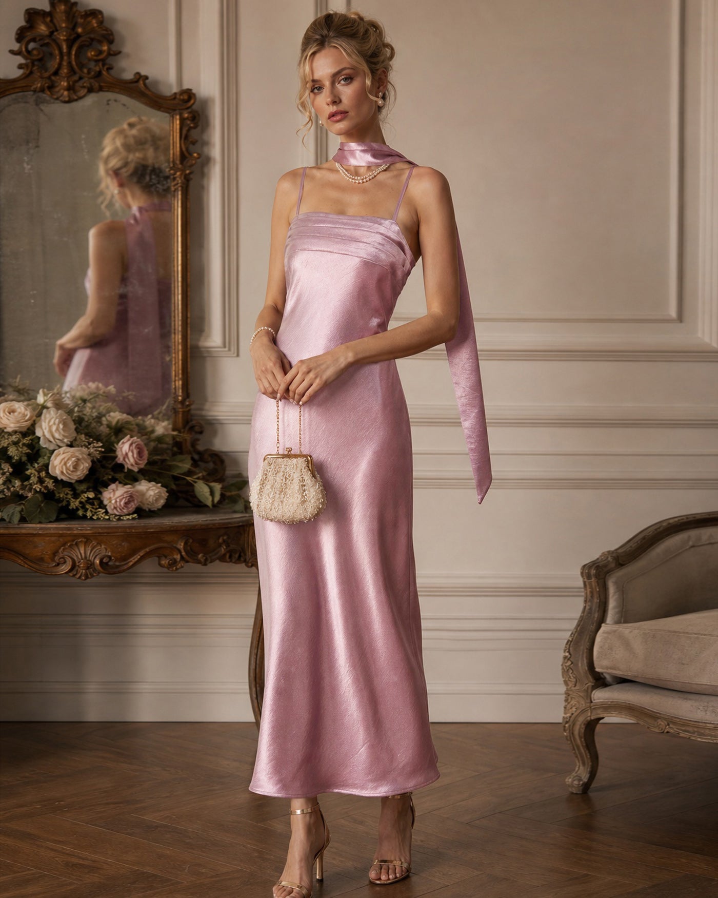Women's Woven Polyester Maxi Dress Dresses - RIHOAS