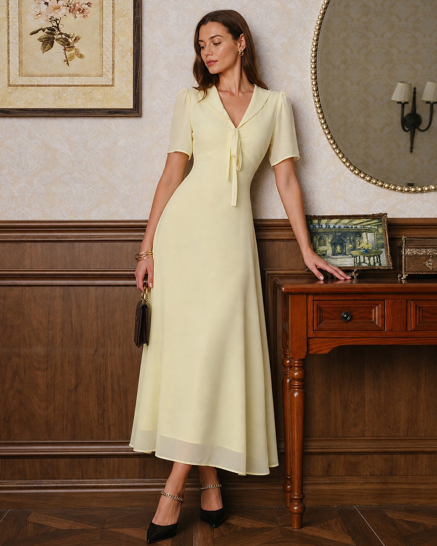 Women's Woven Polyester Maxi Dress Dresses - RIHOAS