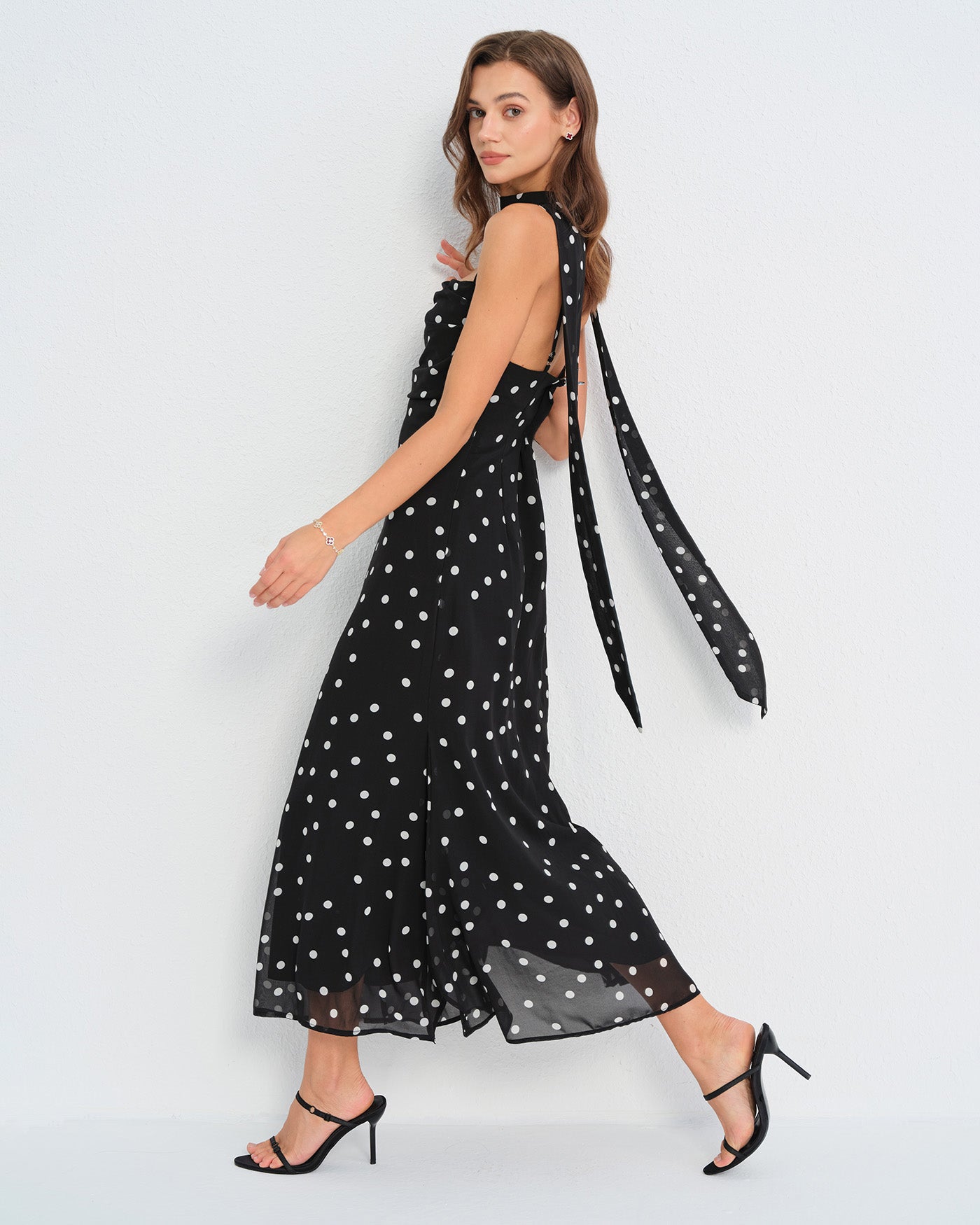 Women's woven polyester Maxi dress Dresses - RIHOAS