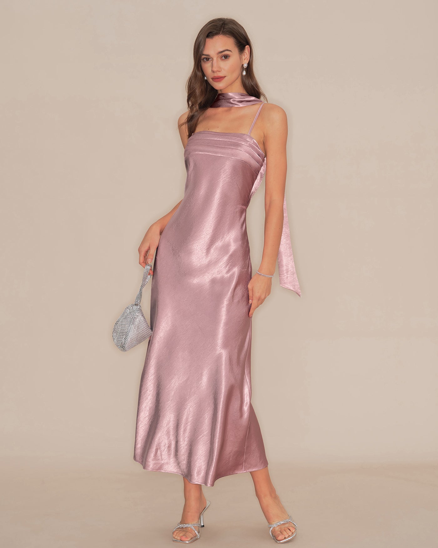 Women's Woven Polyester Maxi Dress Dresses - RIHOAS