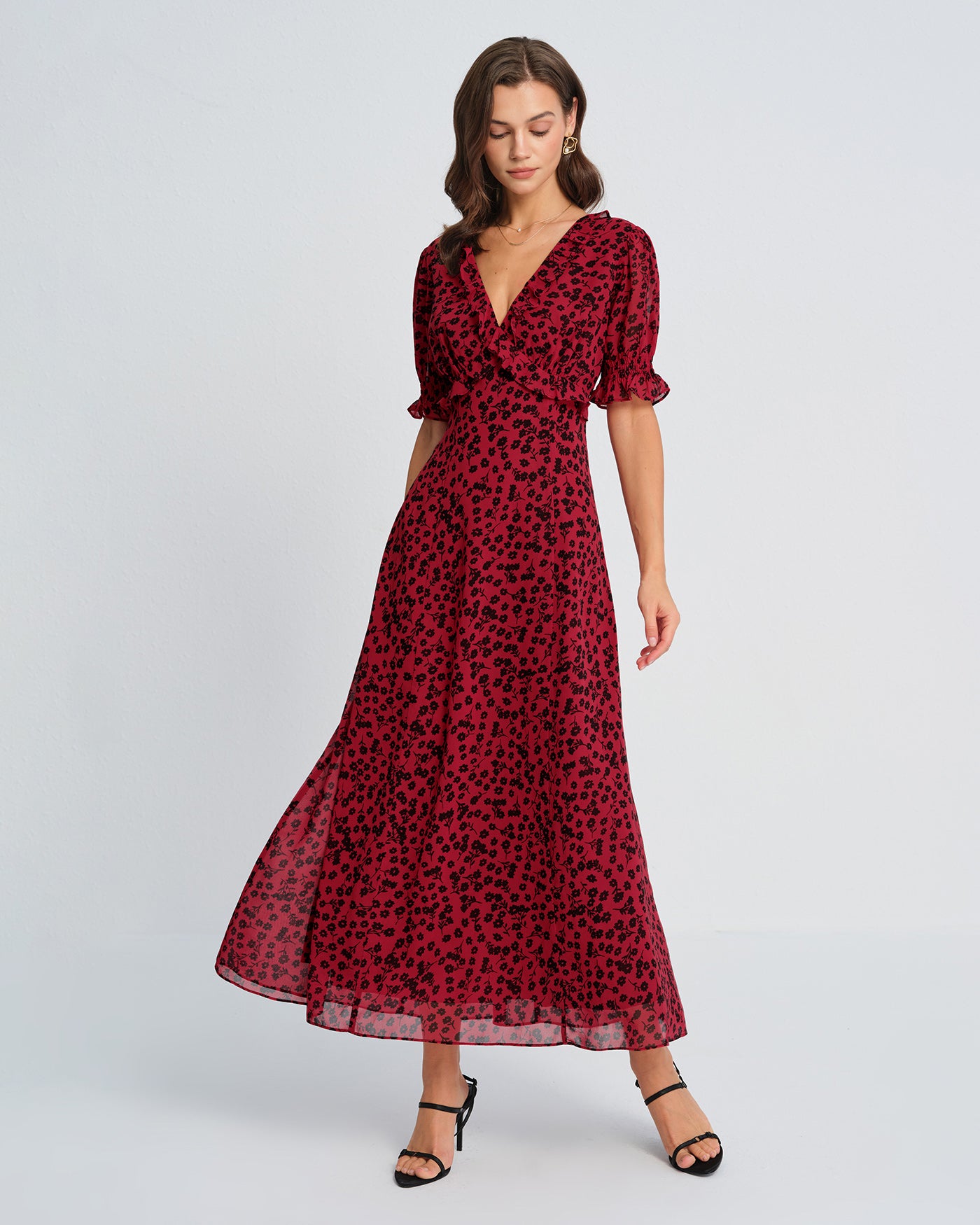 Women's Woven Polyester Maxi Dress Dresses - RIHOAS