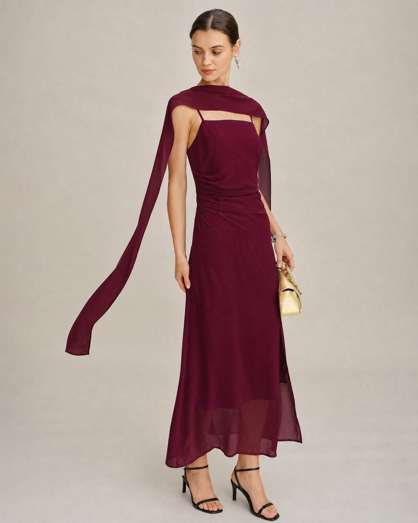 Women's Woven Polyester Maxi Dress Dresses - RIHOAS