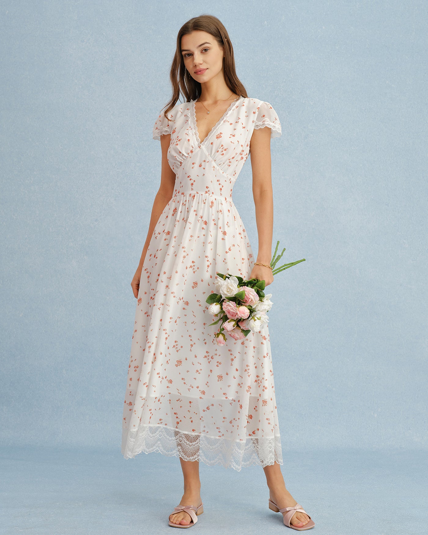 Women's Woven Polyester Maxi Dress Dresses - RIHOAS