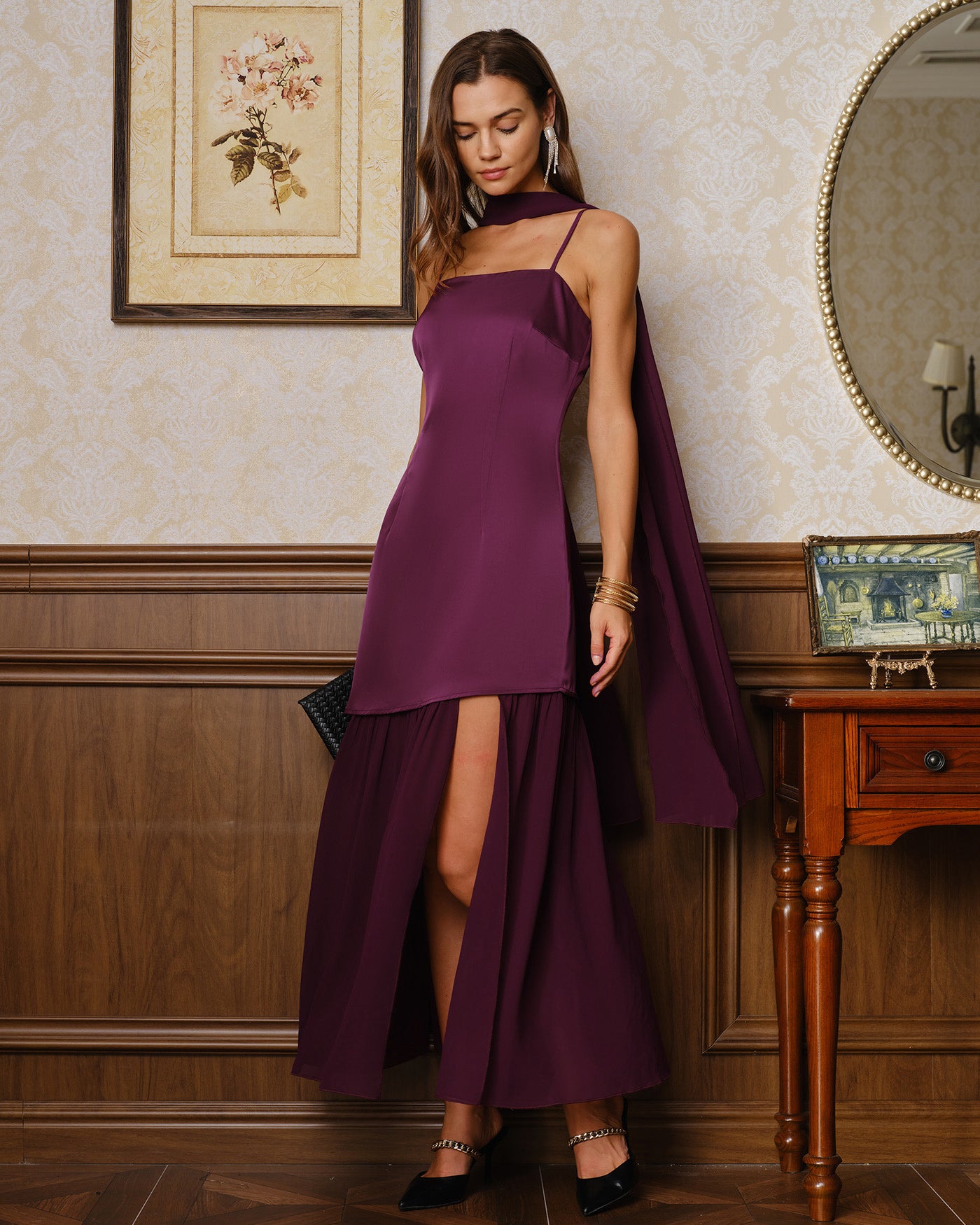 Women's Woven Polyester Maxi Dresses Dresses - RIHOAS