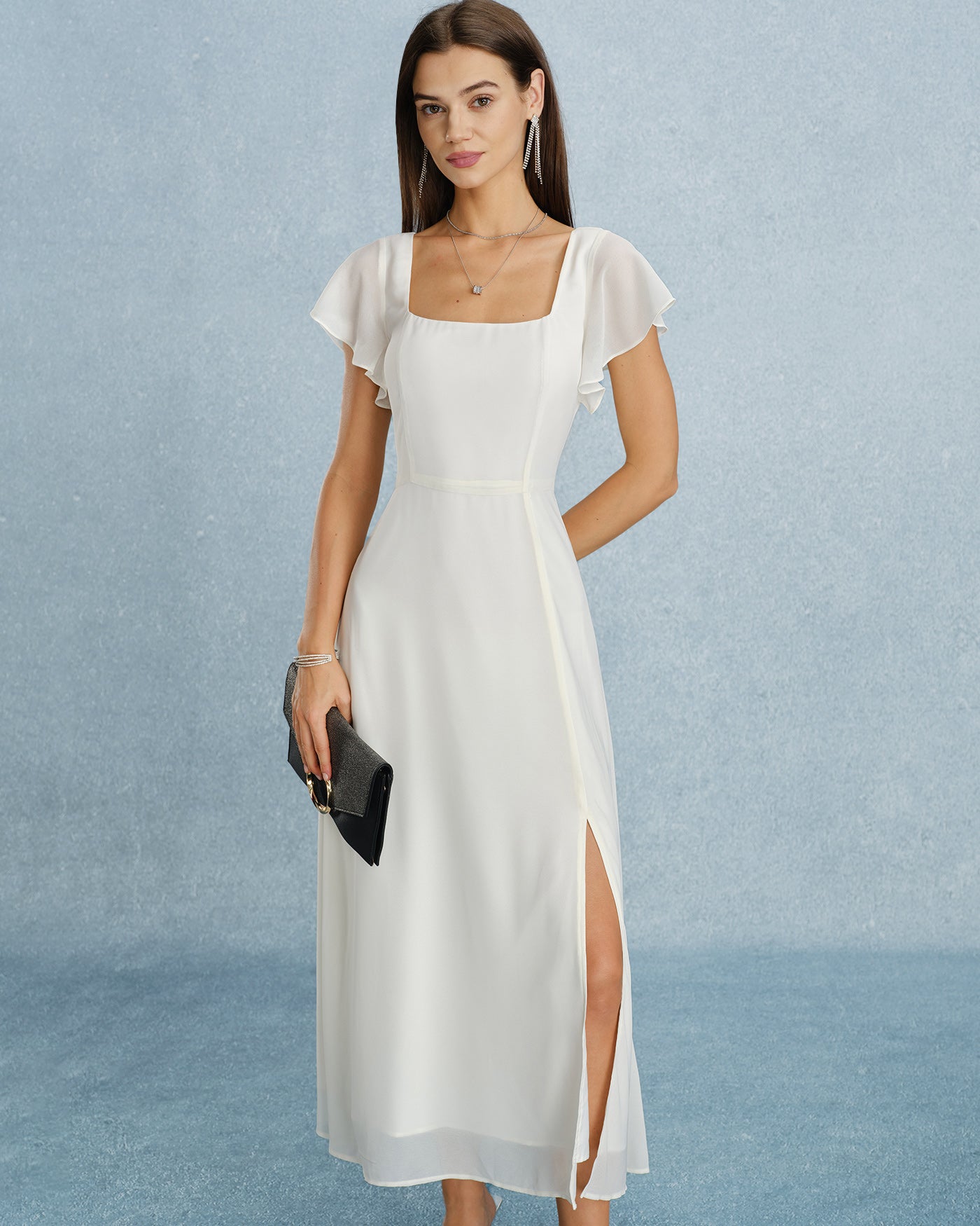 Women's Woven Polyester Maxi Dresses Dresses - RIHOAS