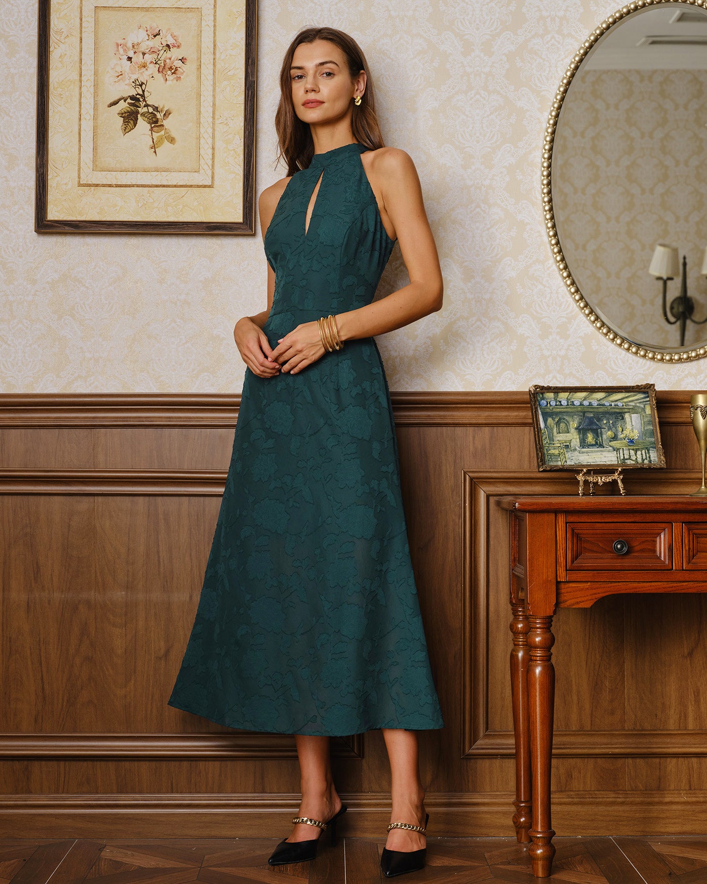 Women's Woven Polyester Maxi Dresses Dresses - RIHOAS
