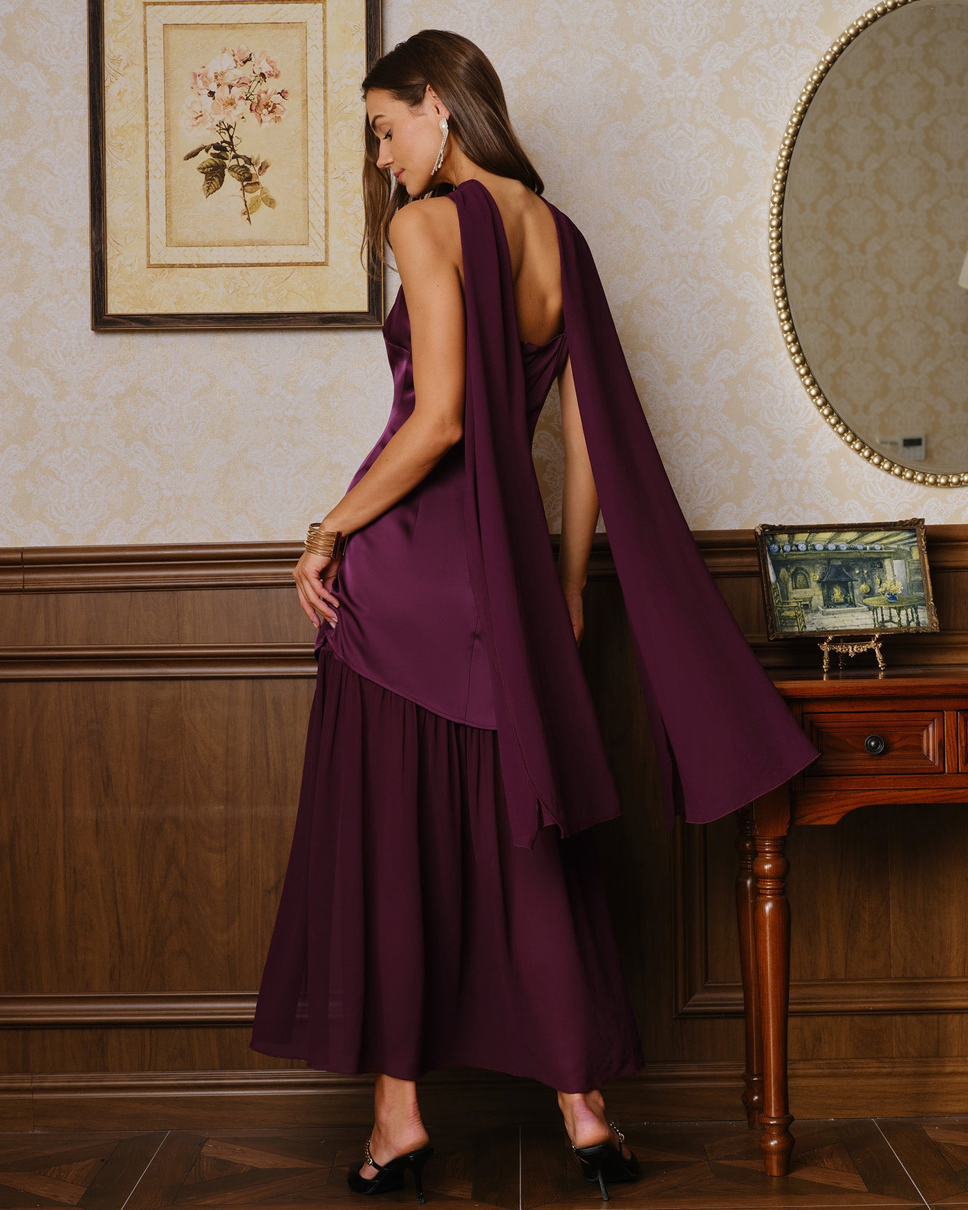 Women's Woven Polyester Maxi Dresses Dresses - RIHOAS