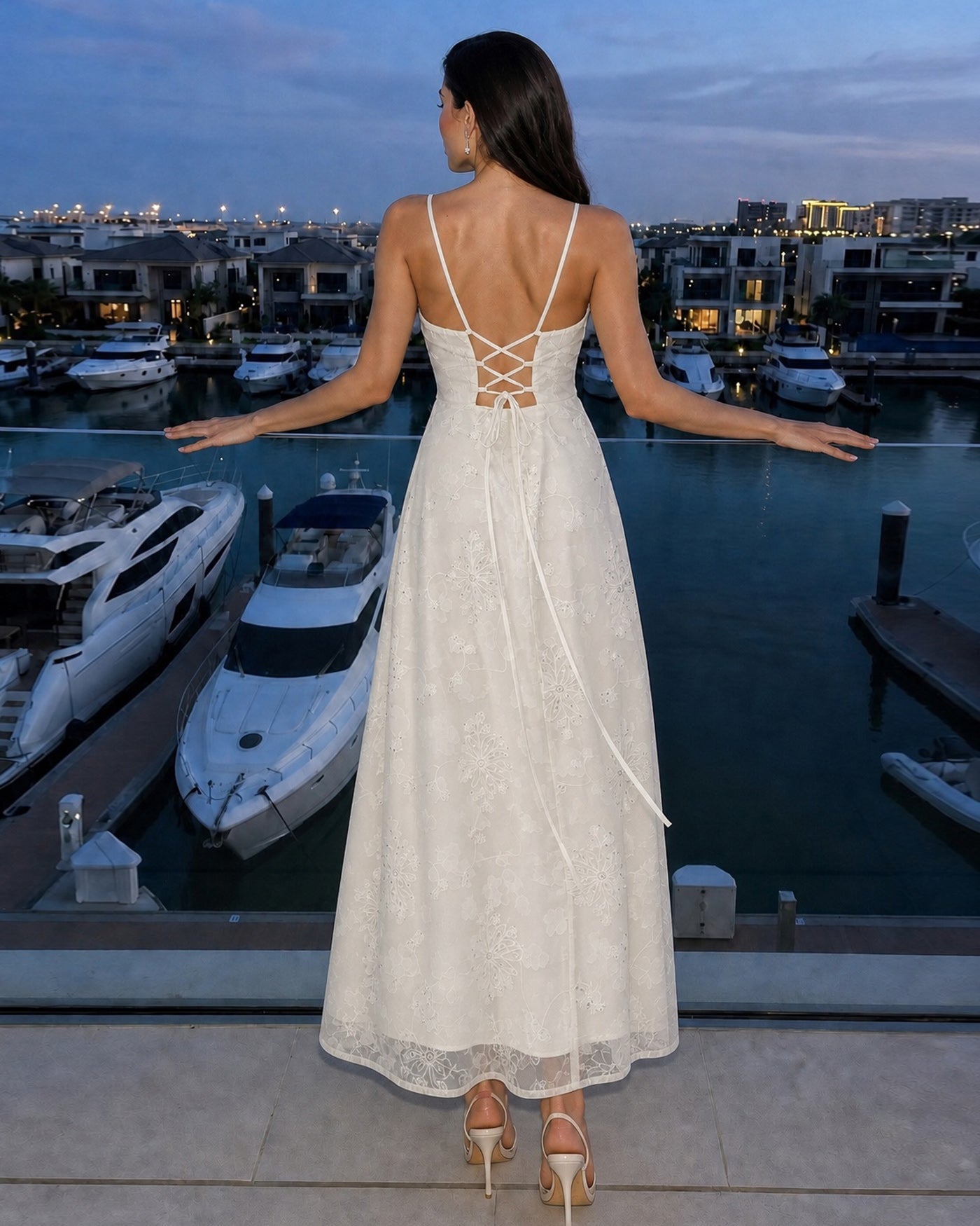 Women's Woven Polyester Maxi Dresses Dresses - RIHOAS