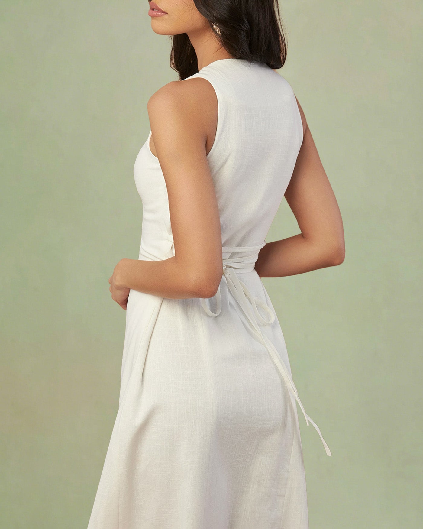 Women's Woven Polyester Midi Dress Dresses - RIHOAS