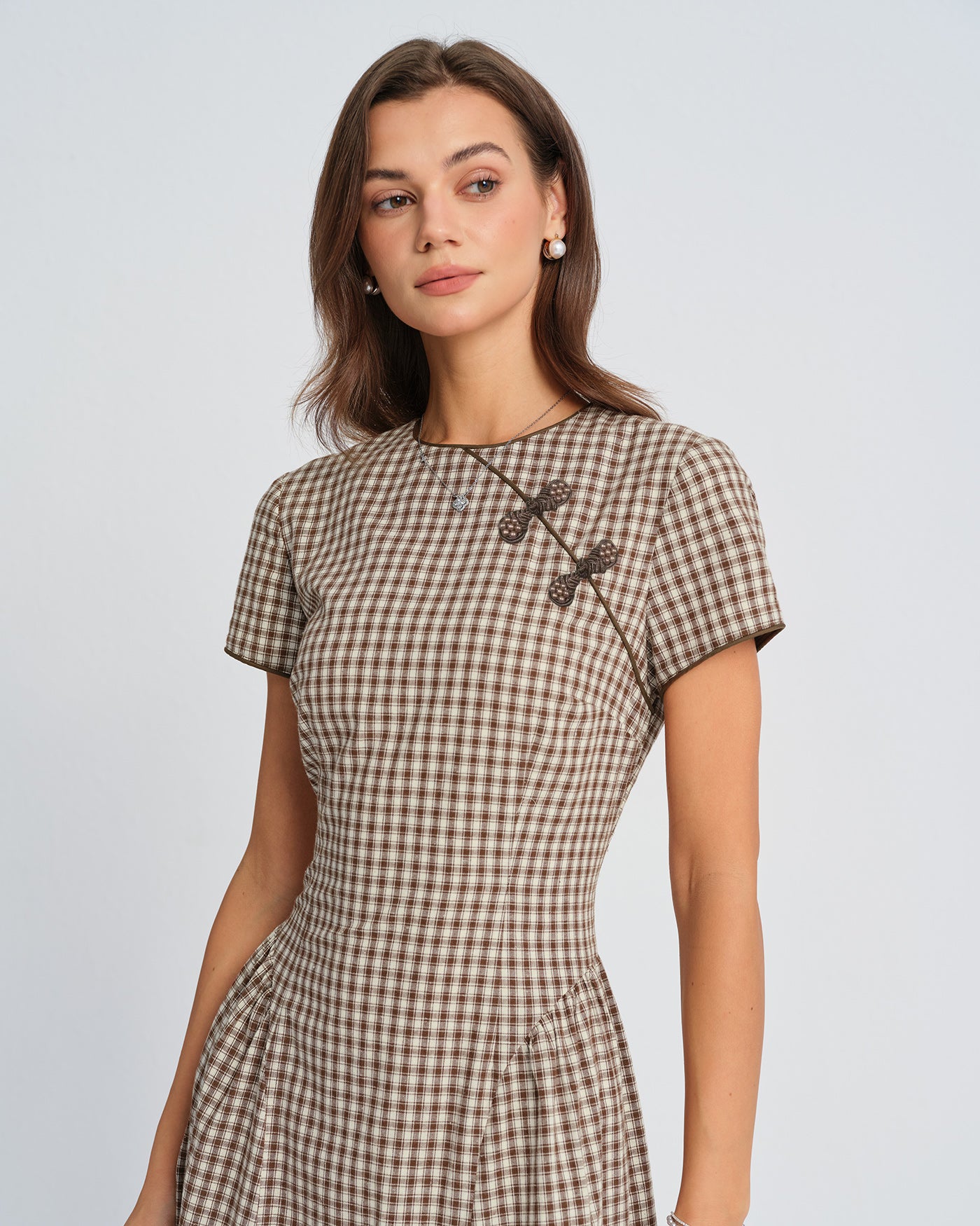 Women's Woven Polyester Midi Dress Dresses - RIHOAS