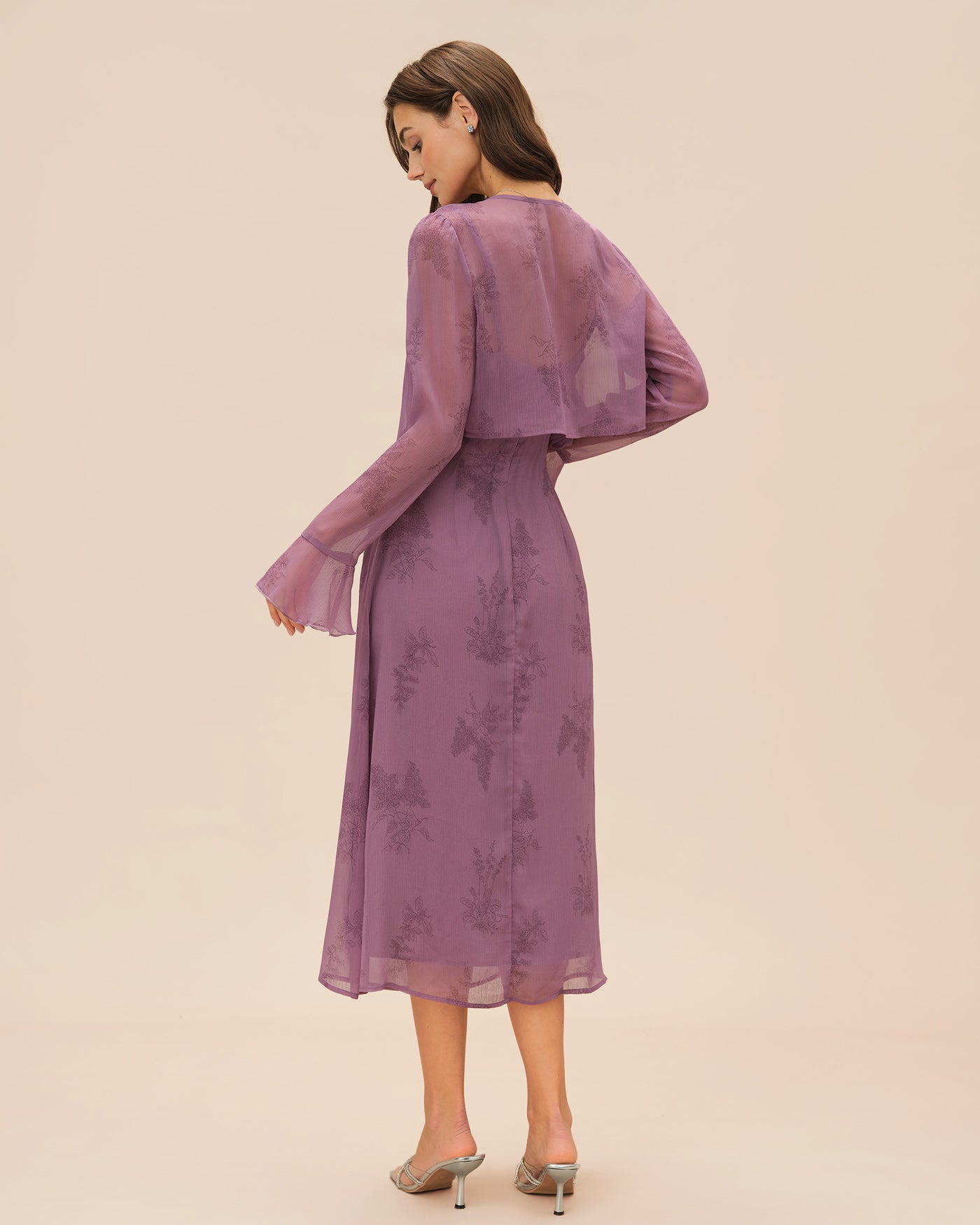 Women's Woven Polyester Midi Dress Dresses - RIHOAS