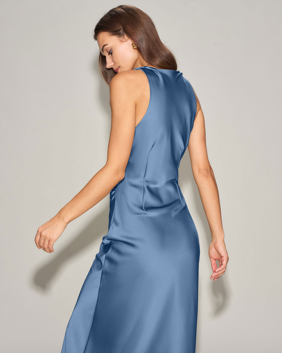 Women's Woven Polyester Midi Dresses Dresses - RIHOAS