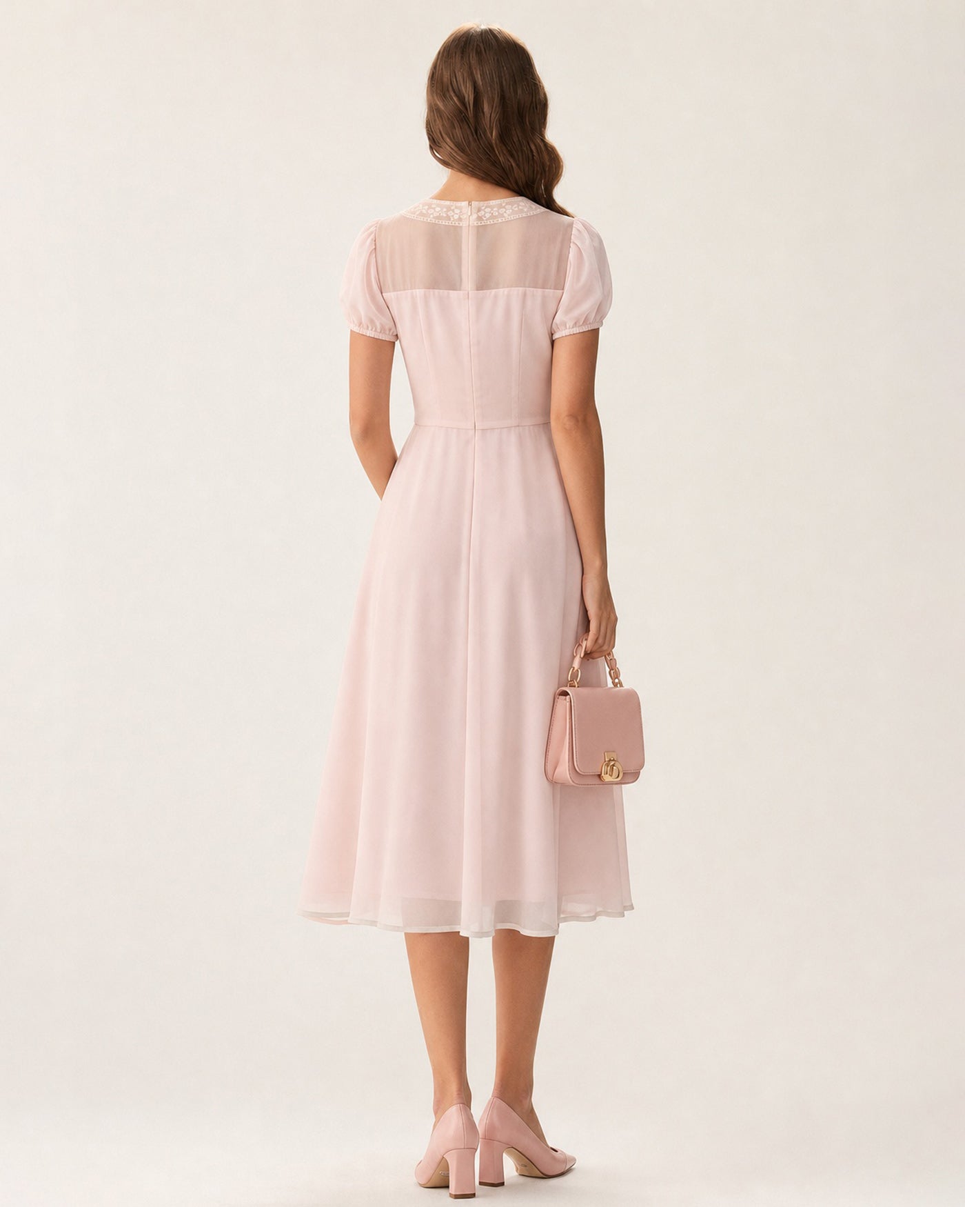 Women's Woven Polyester Midi Dresses Dresses - RIHOAS
