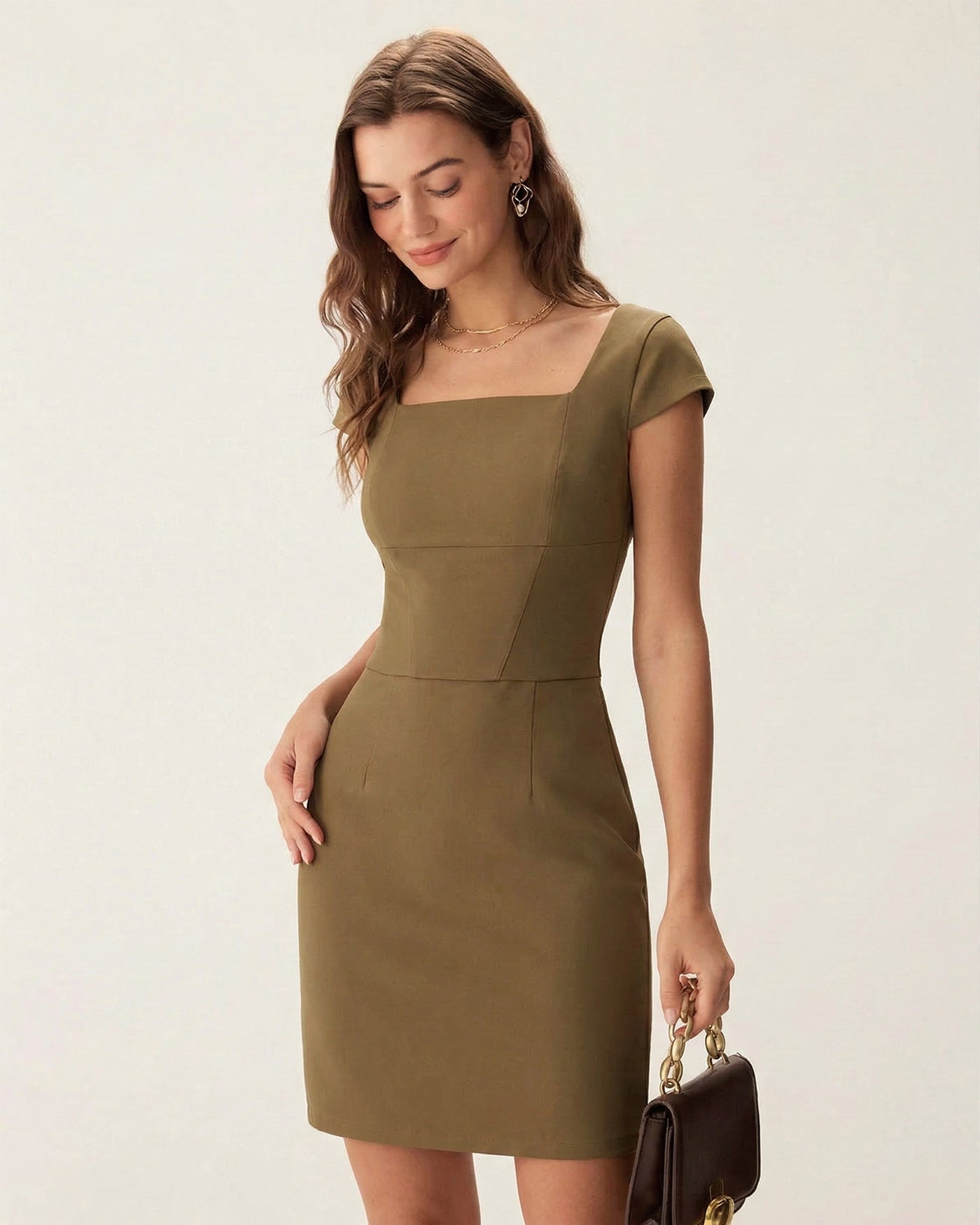 Women's Woven Polyester Mini Dress Dresses - RIHOAS