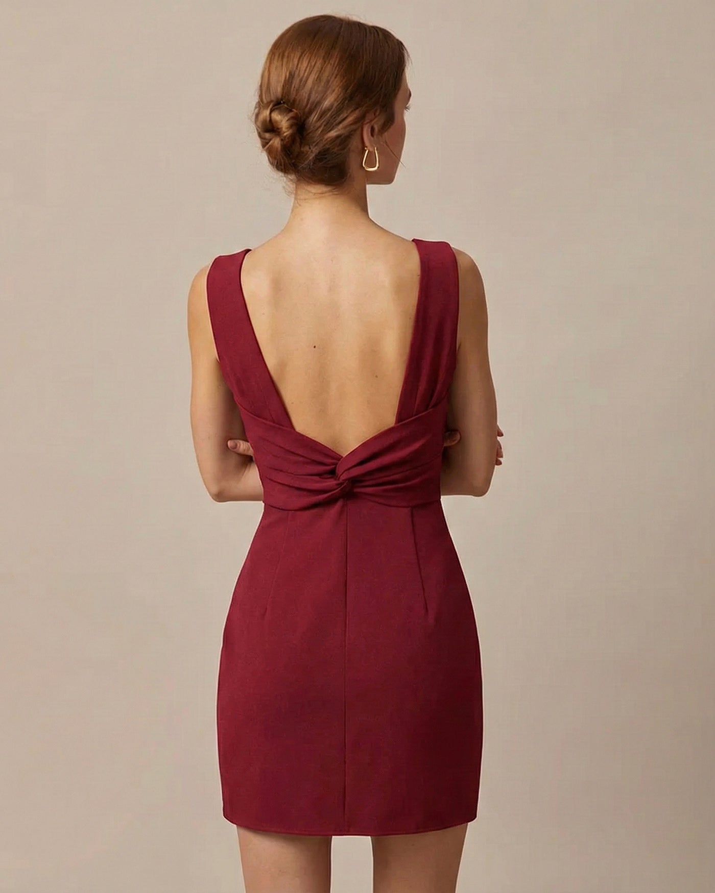 Women's Woven Polyester Mini Dress Dresses - RIHOAS
