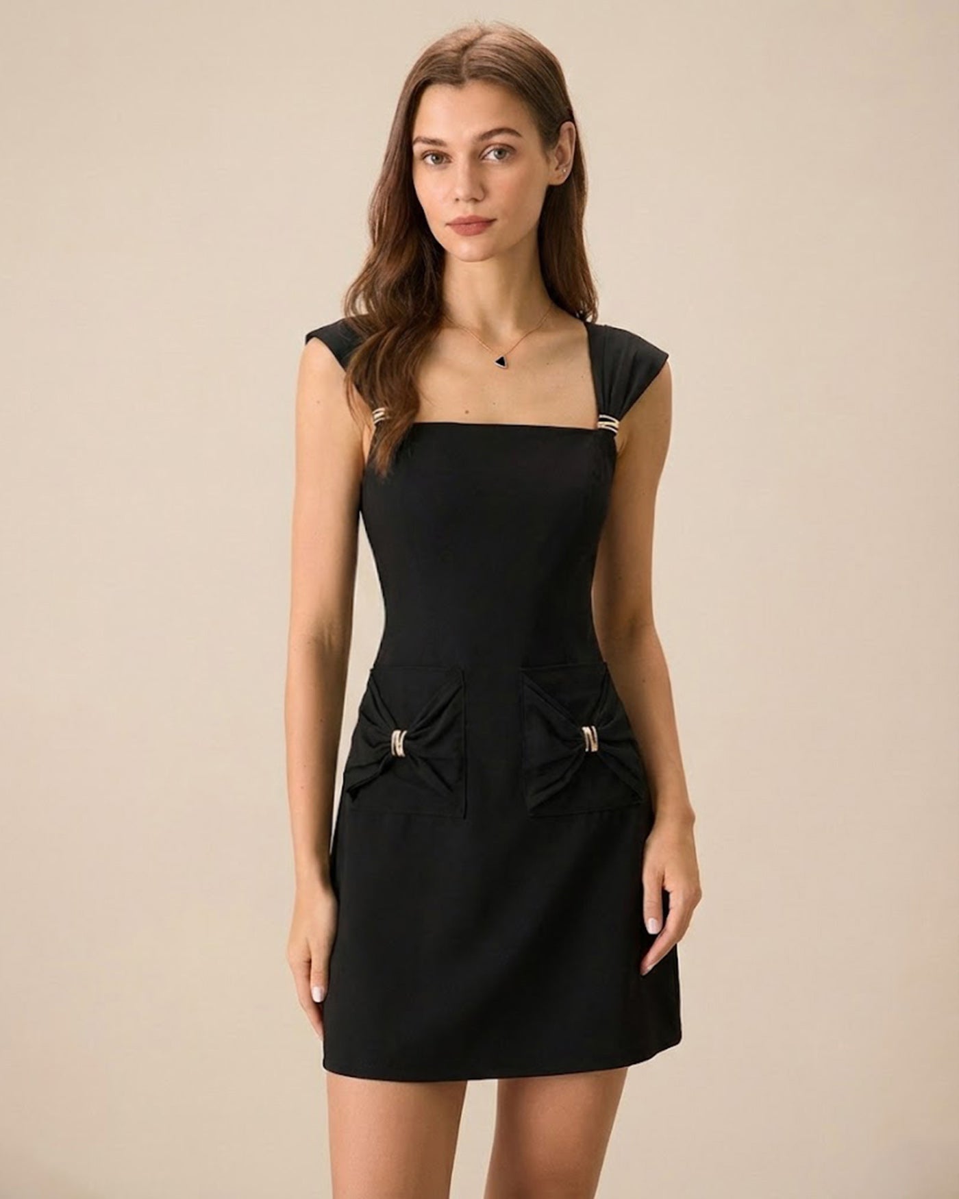 Women's Woven Polyester Mini Dress Dresses - RIHOAS