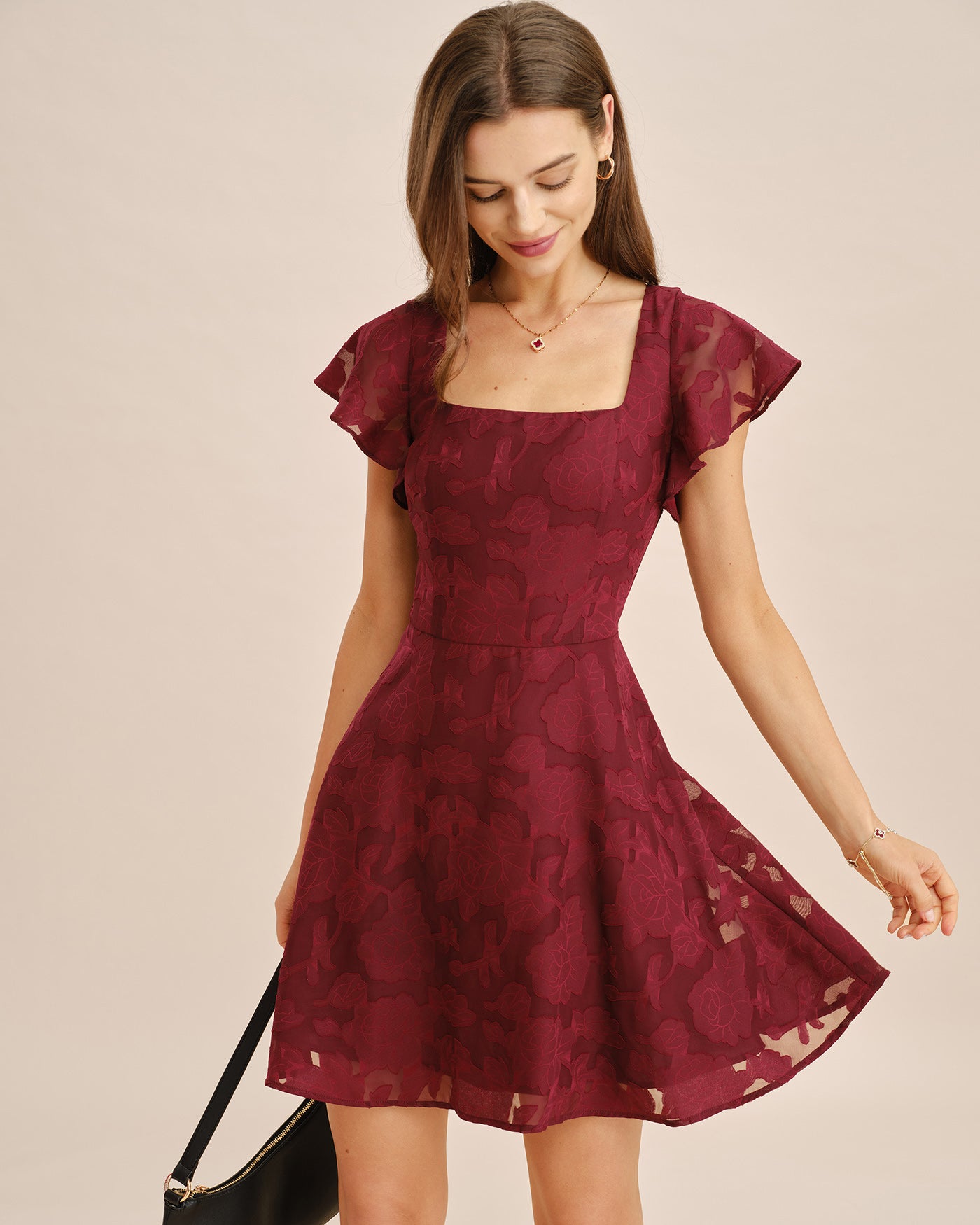 Women's Woven Polyester Mini Dress Dresses - RIHOAS