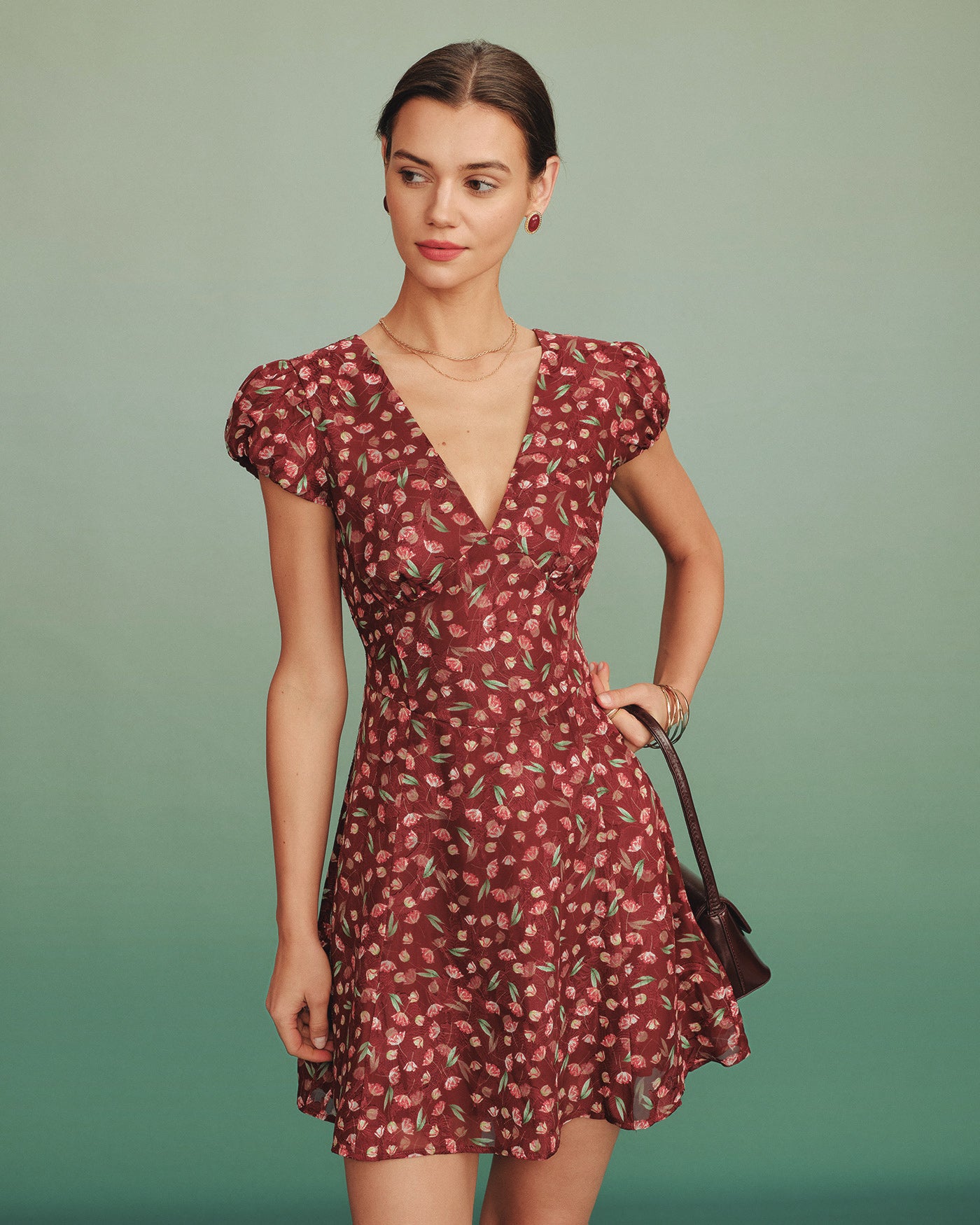 Women's Woven Polyester Mini Dress Dresses - RIHOAS