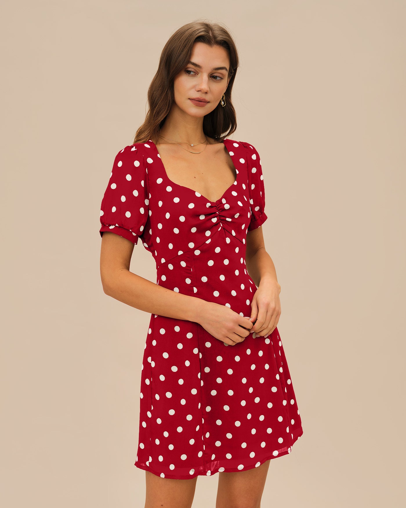 Women's Woven Polyester Mini Dress Dresses - RIHOAS