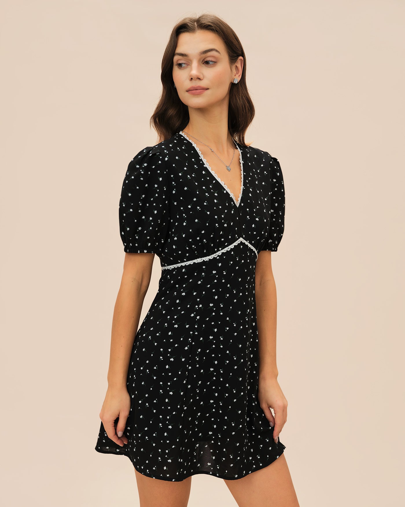 Women's Woven Polyester Mini Dress Dresses - RIHOAS
