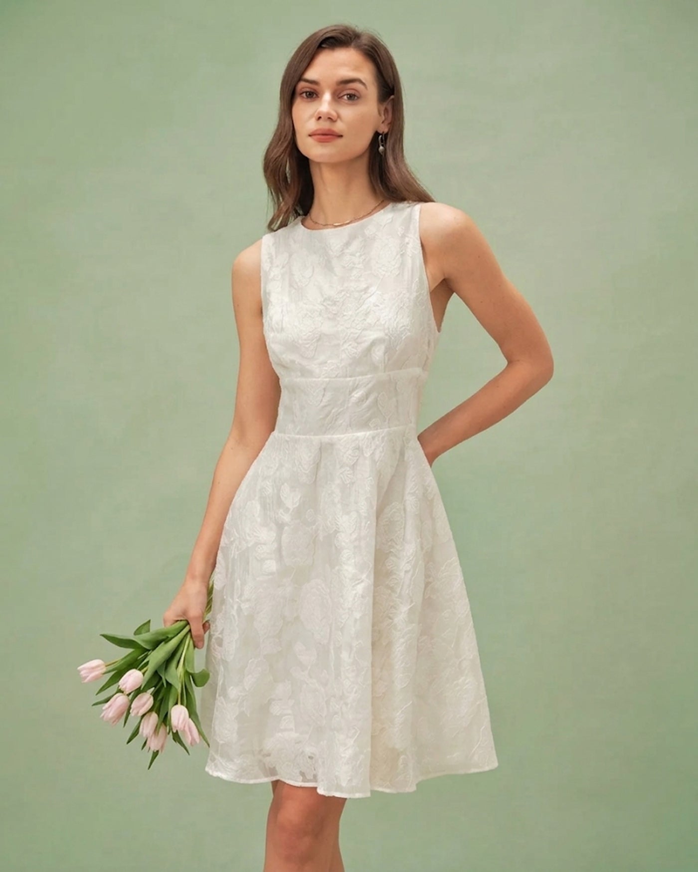Women's Woven Polyester Mini Dress Dresses - RIHOAS