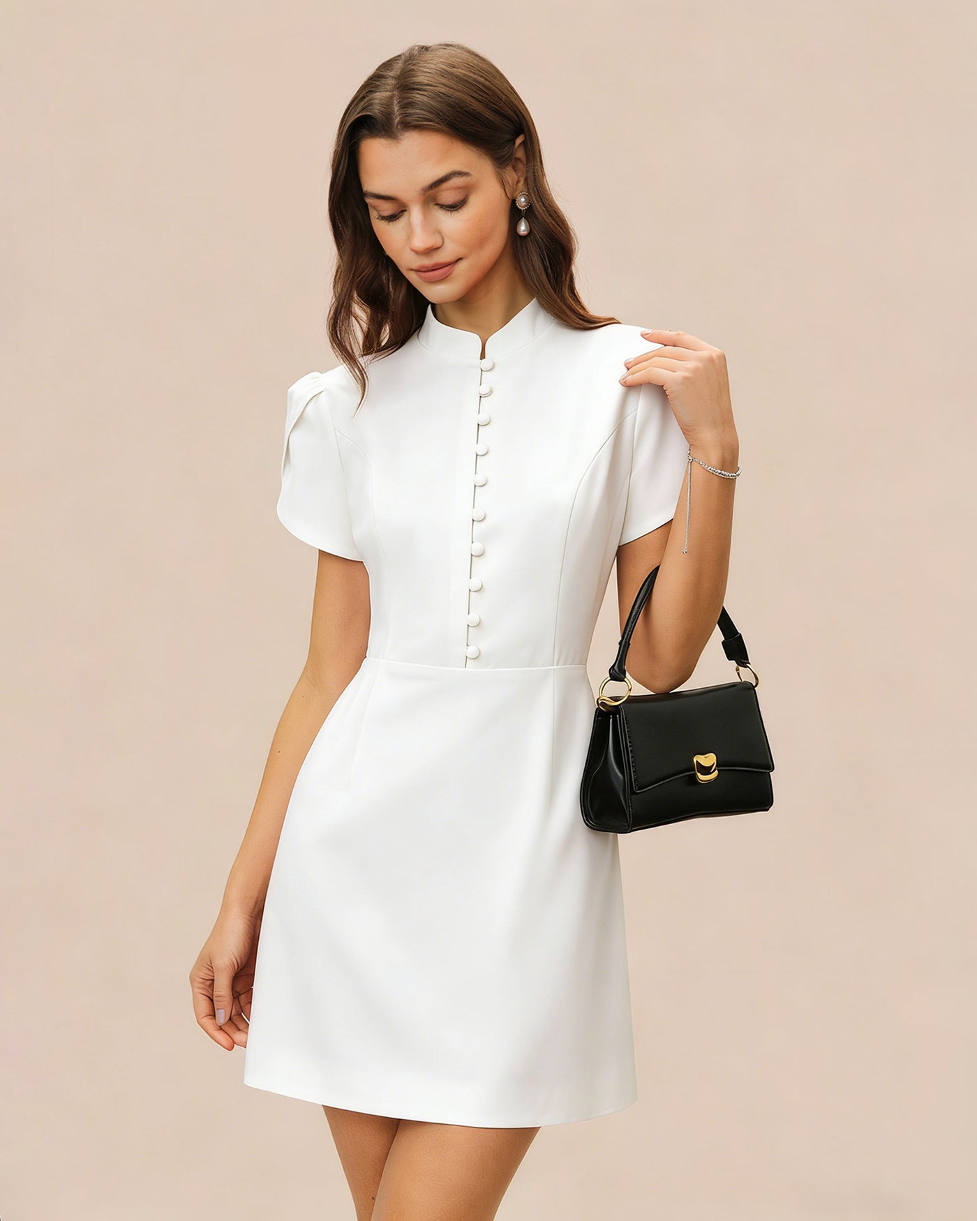 Women's Woven Polyester Mini Dress Dresses - RIHOAS