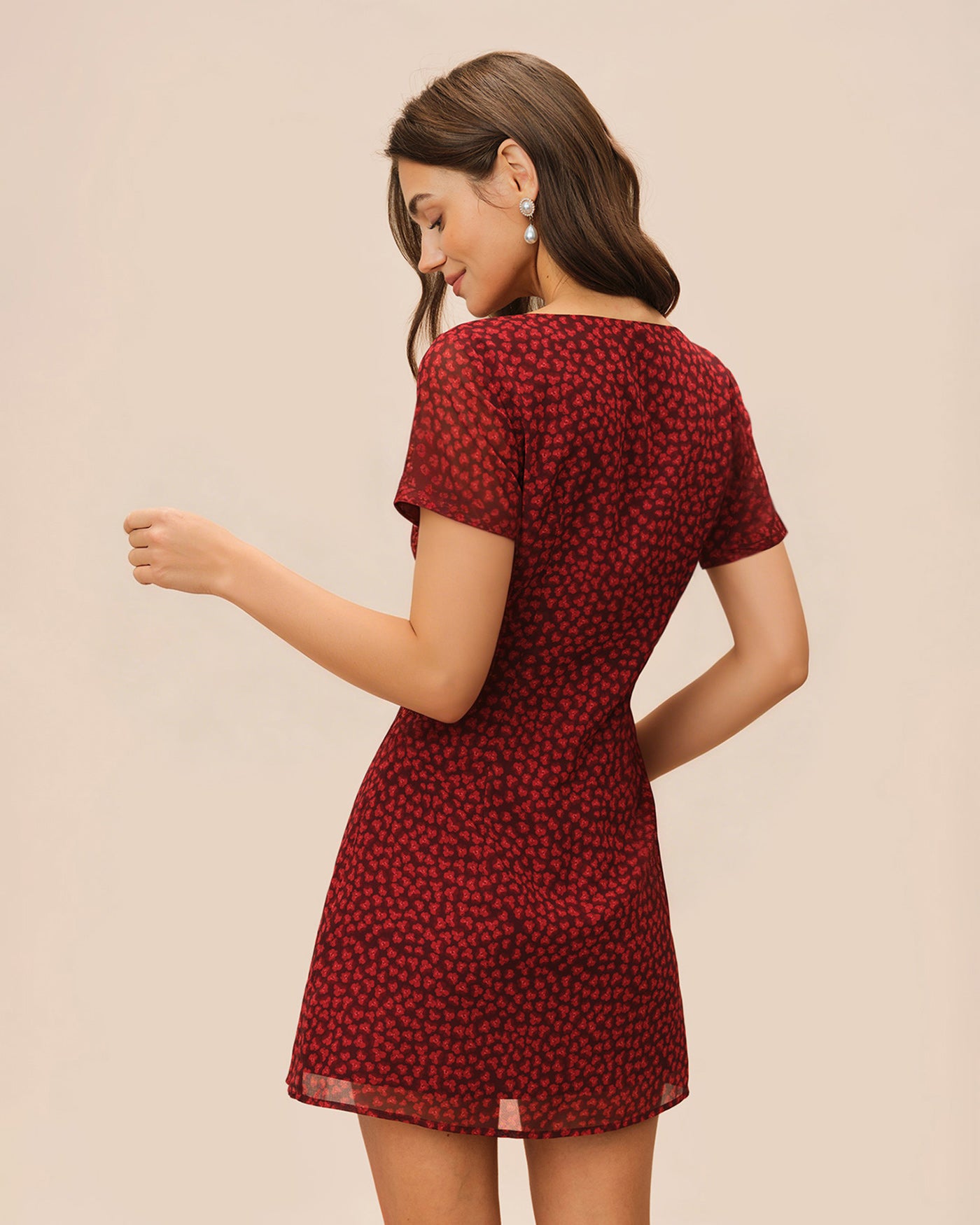 Women's Woven Polyester Mini Dress Dresses - RIHOAS