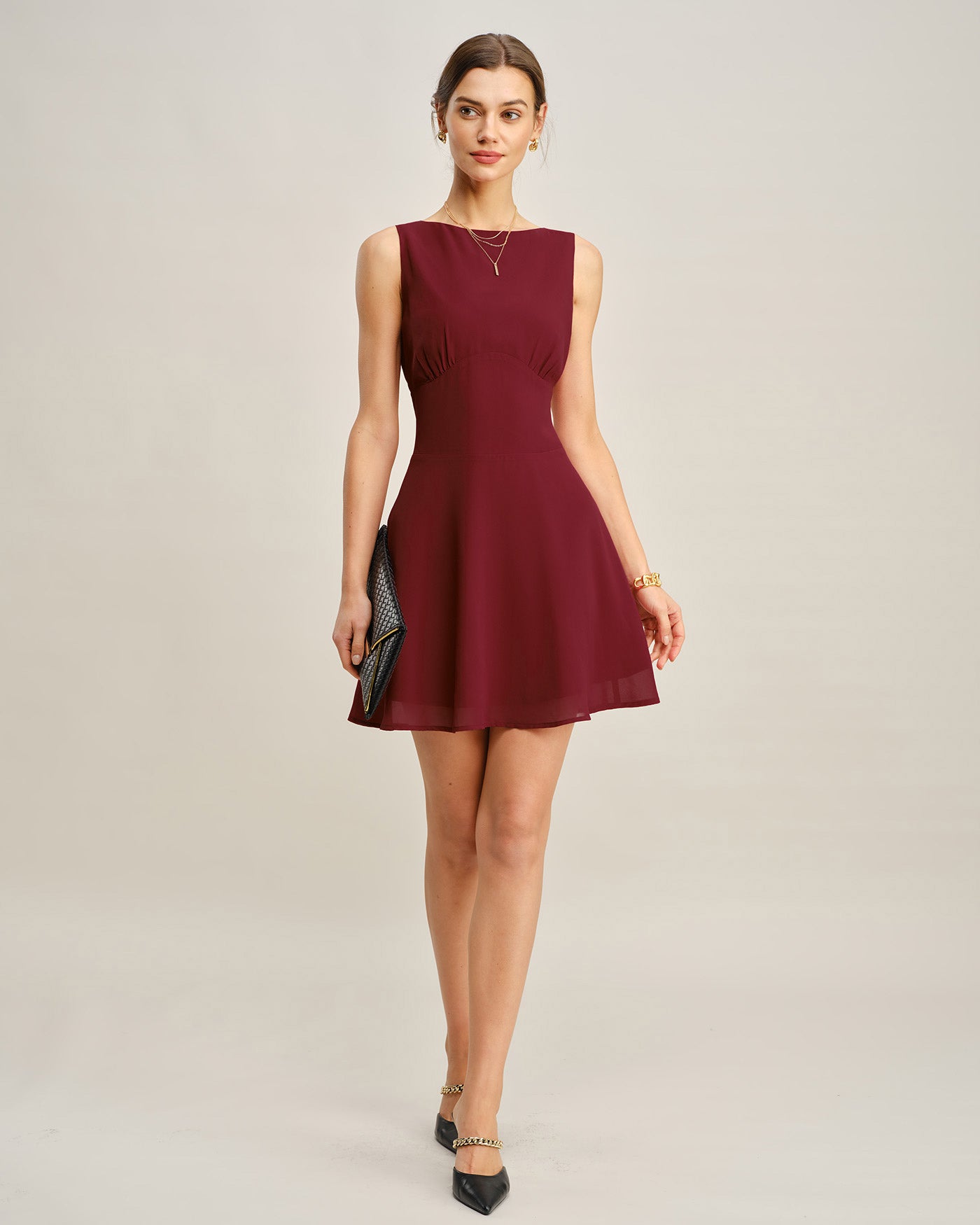 Women's Woven Polyester Mini Dress Dresses - RIHOAS