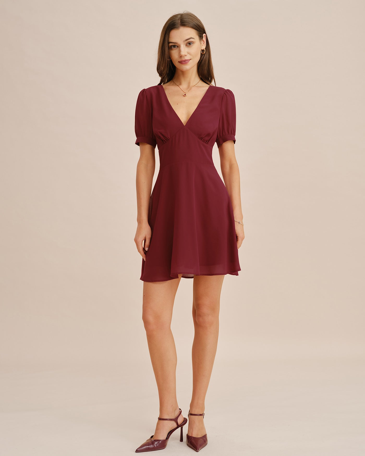 Women's Woven Polyester Mini Dress Dresses - RIHOAS