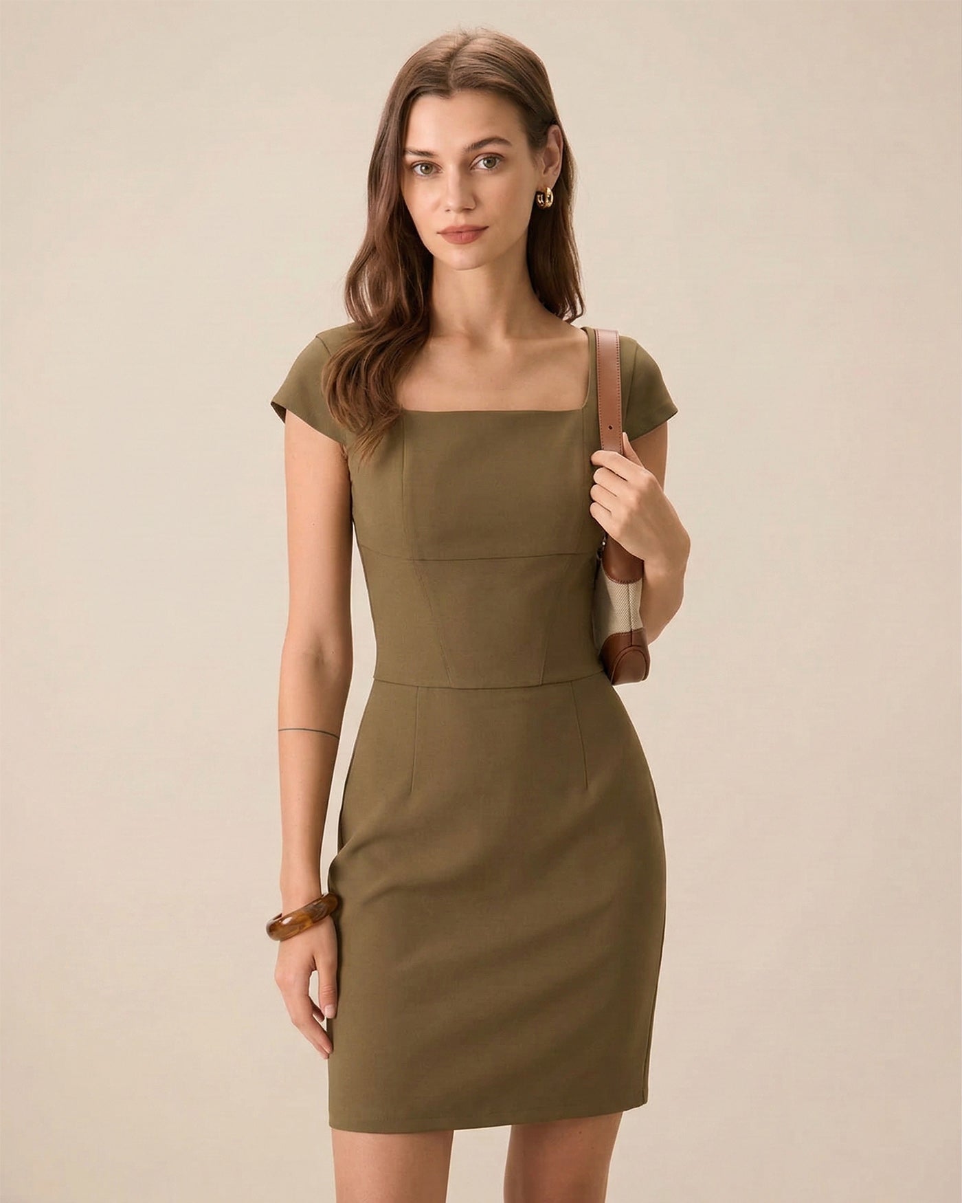 Women's Woven Polyester Mini Dress Dresses - RIHOAS