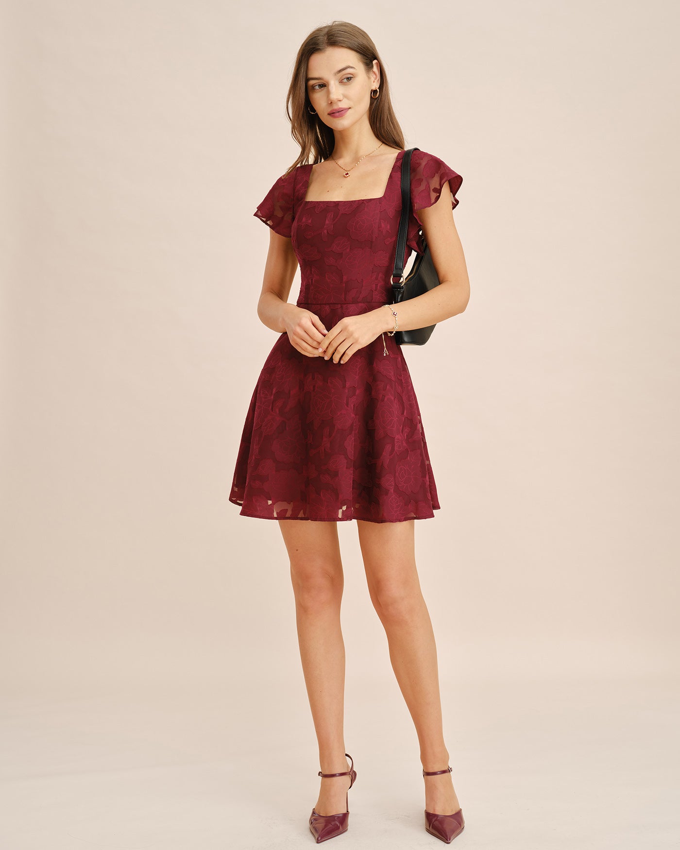 Women's Woven Polyester Mini Dress Dresses - RIHOAS