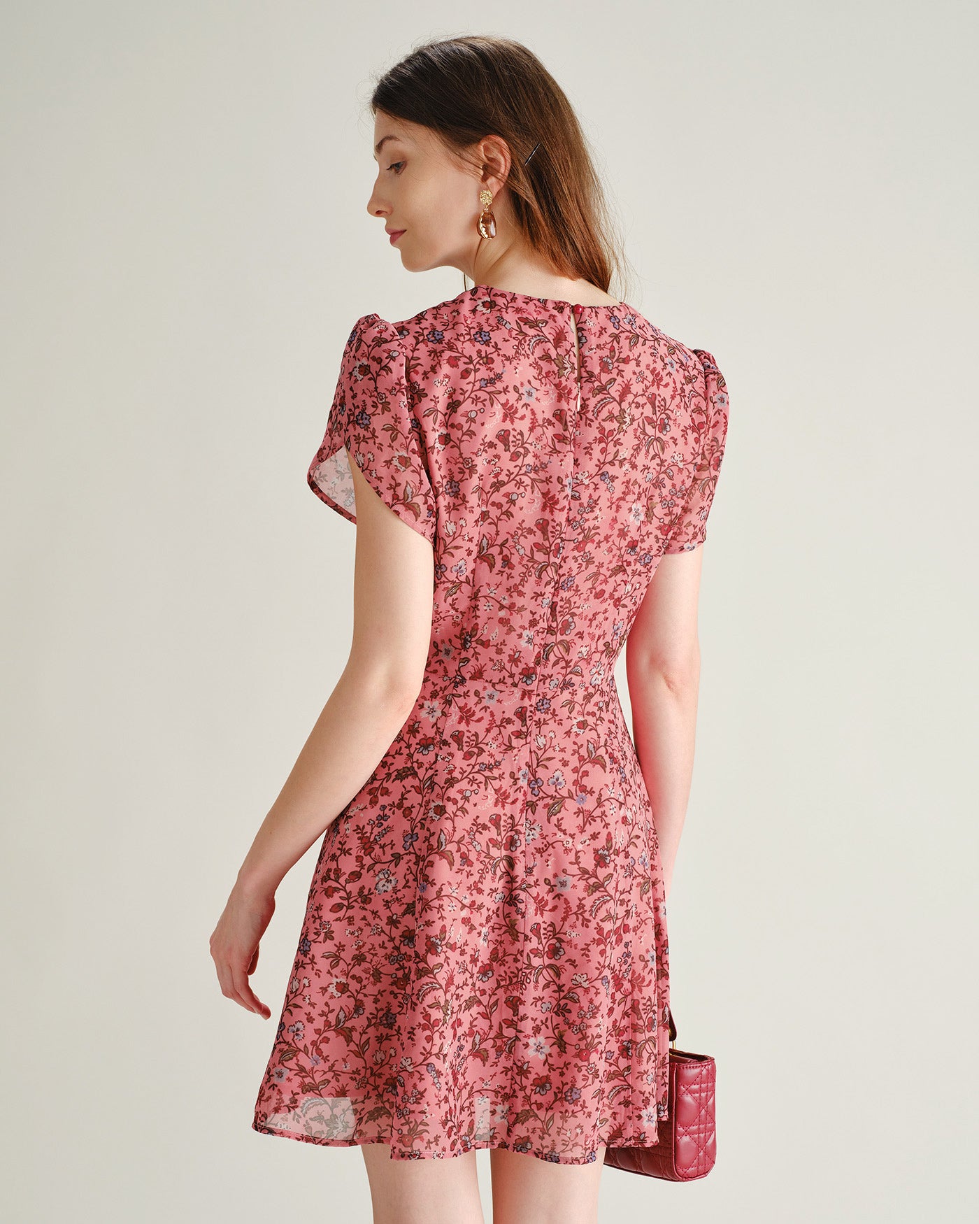 Women's Woven Polyester Mini Dress Dresses - RIHOAS