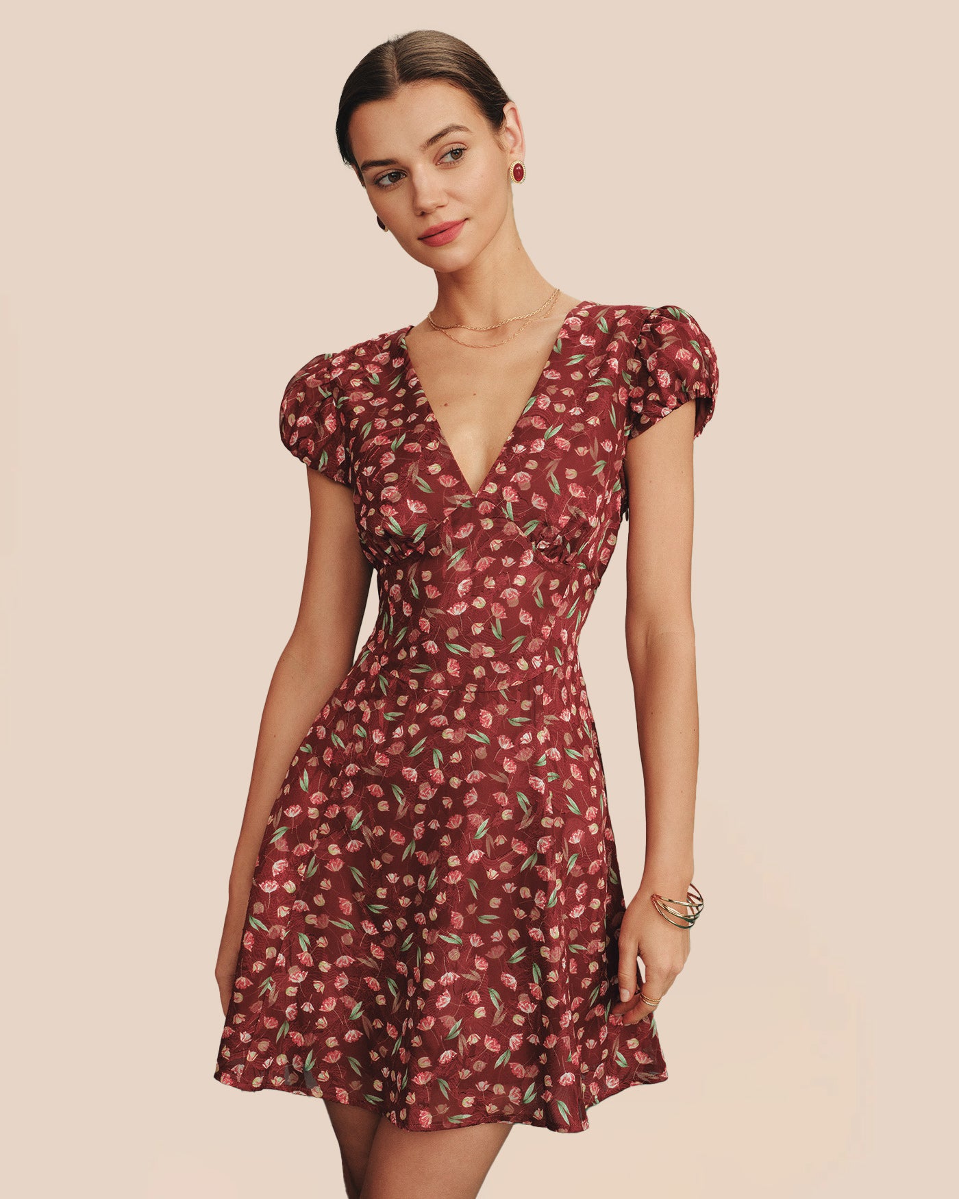 Women's Woven Polyester Mini Dress Dresses - RIHOAS